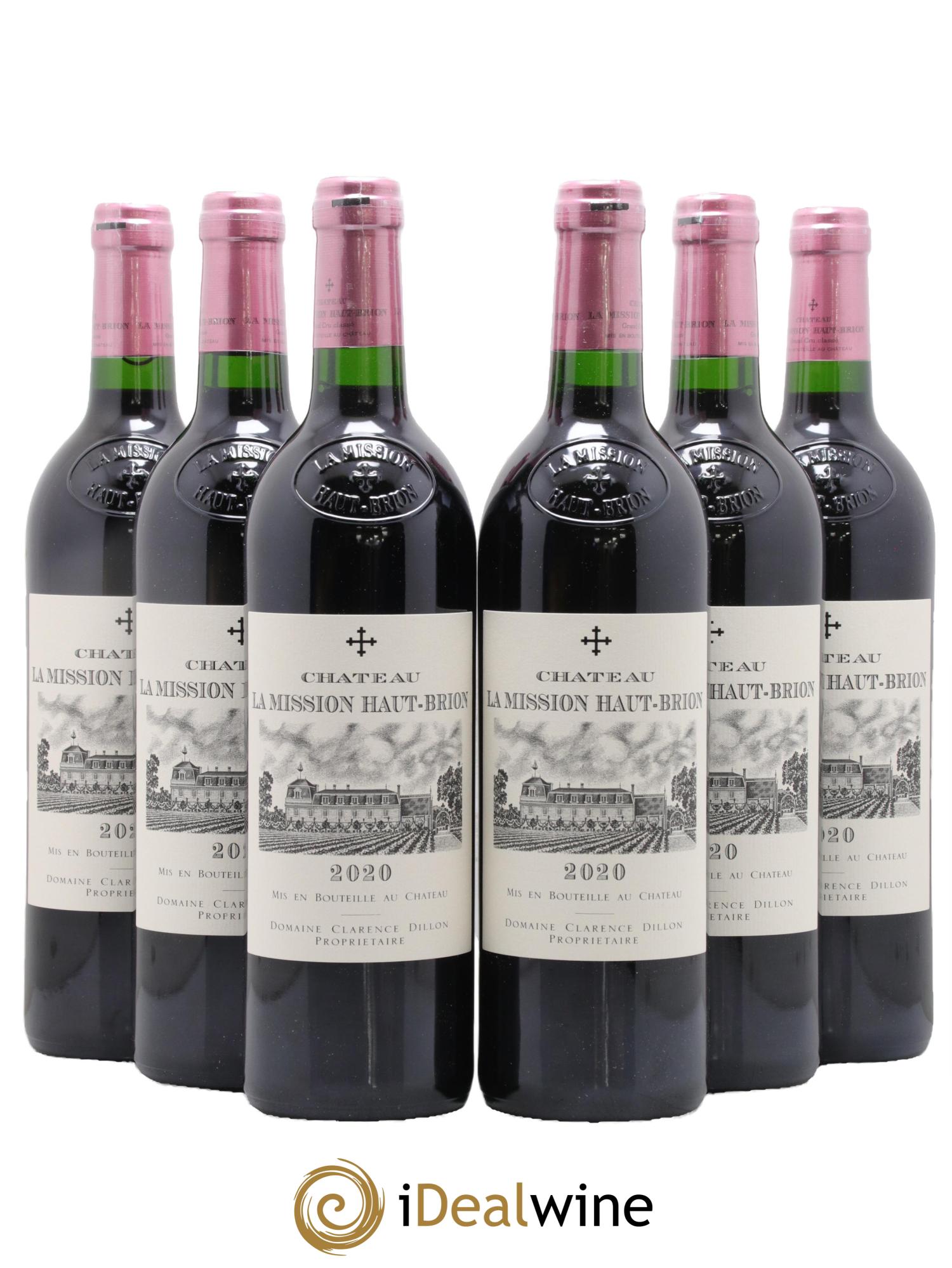 Château la Mission Haut-Brion Cru Classé de Graves 2020 - Lot of 6 bottles - 0