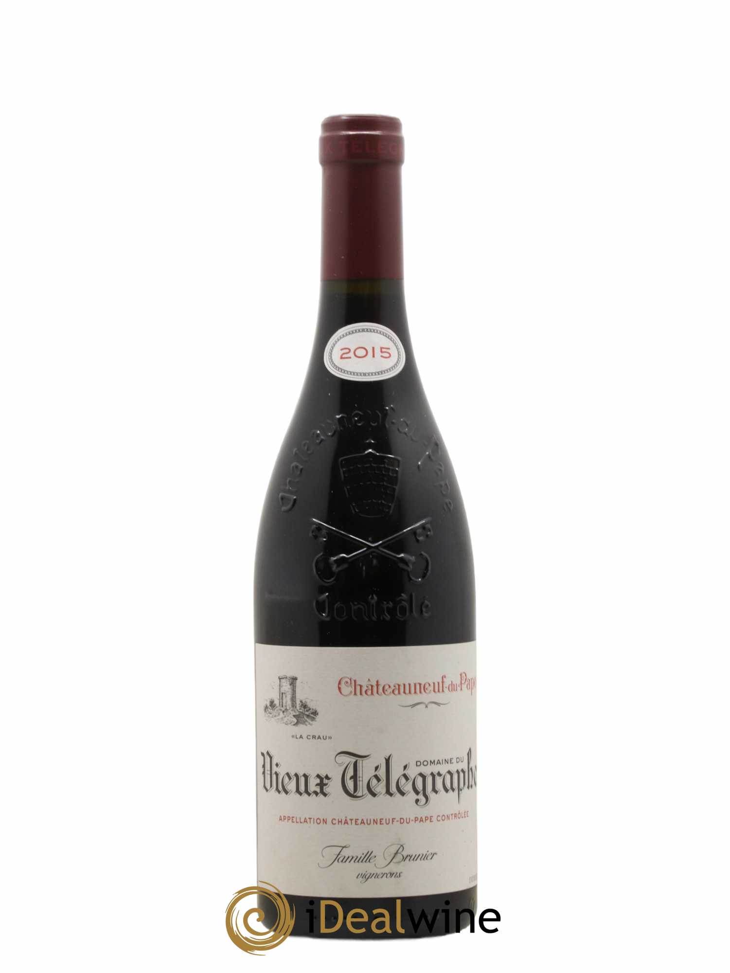 Châteauneuf-du-Pape Vieux Télégraphe (Domaine du) Vignobles Brunier  2015 - Lotto di 1 bottiglia - 0