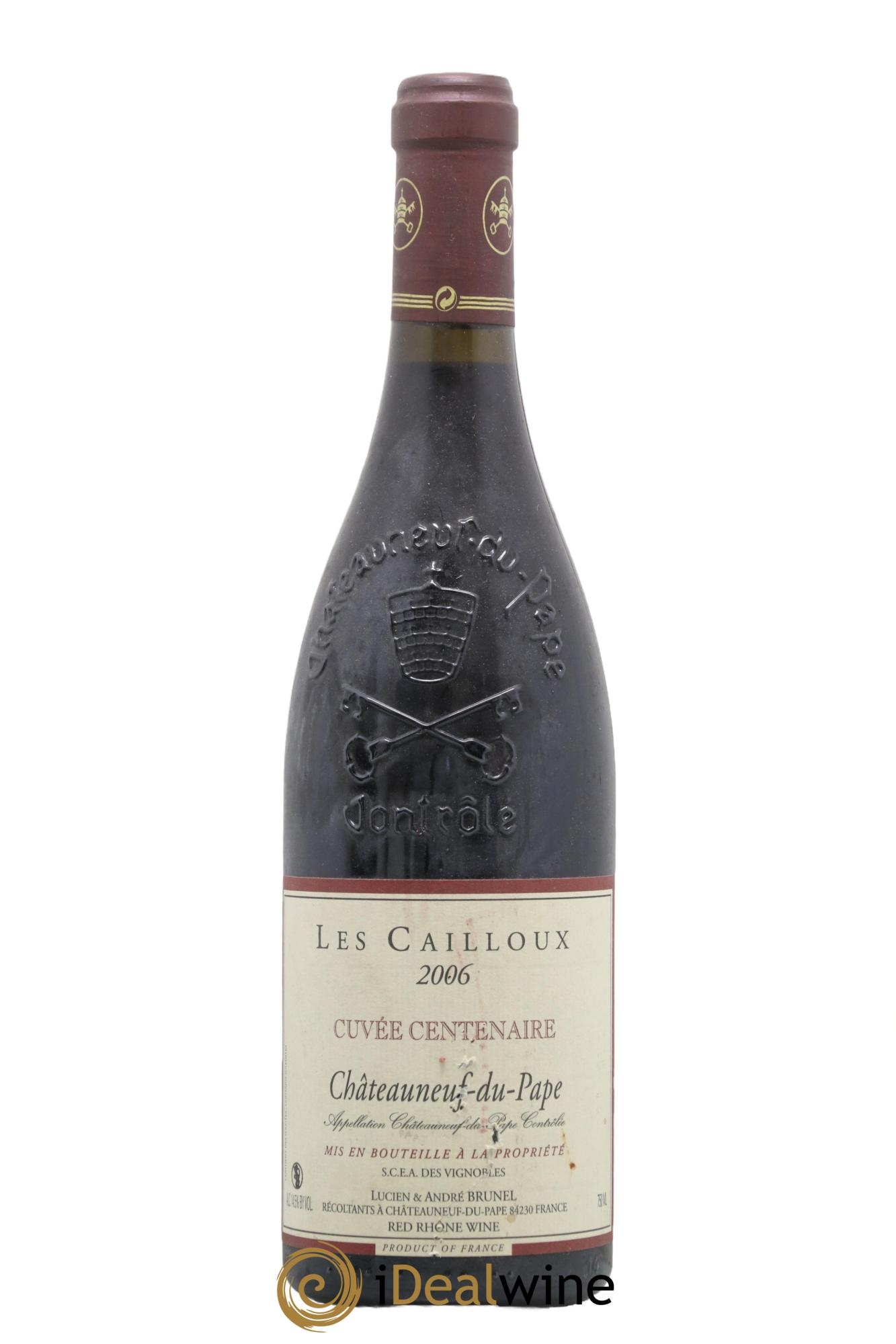 Châteauneuf-du-Pape Les Cailloux Cuvée Centenaire André Brunel 2006 - Posten von 1 Flasche - 0