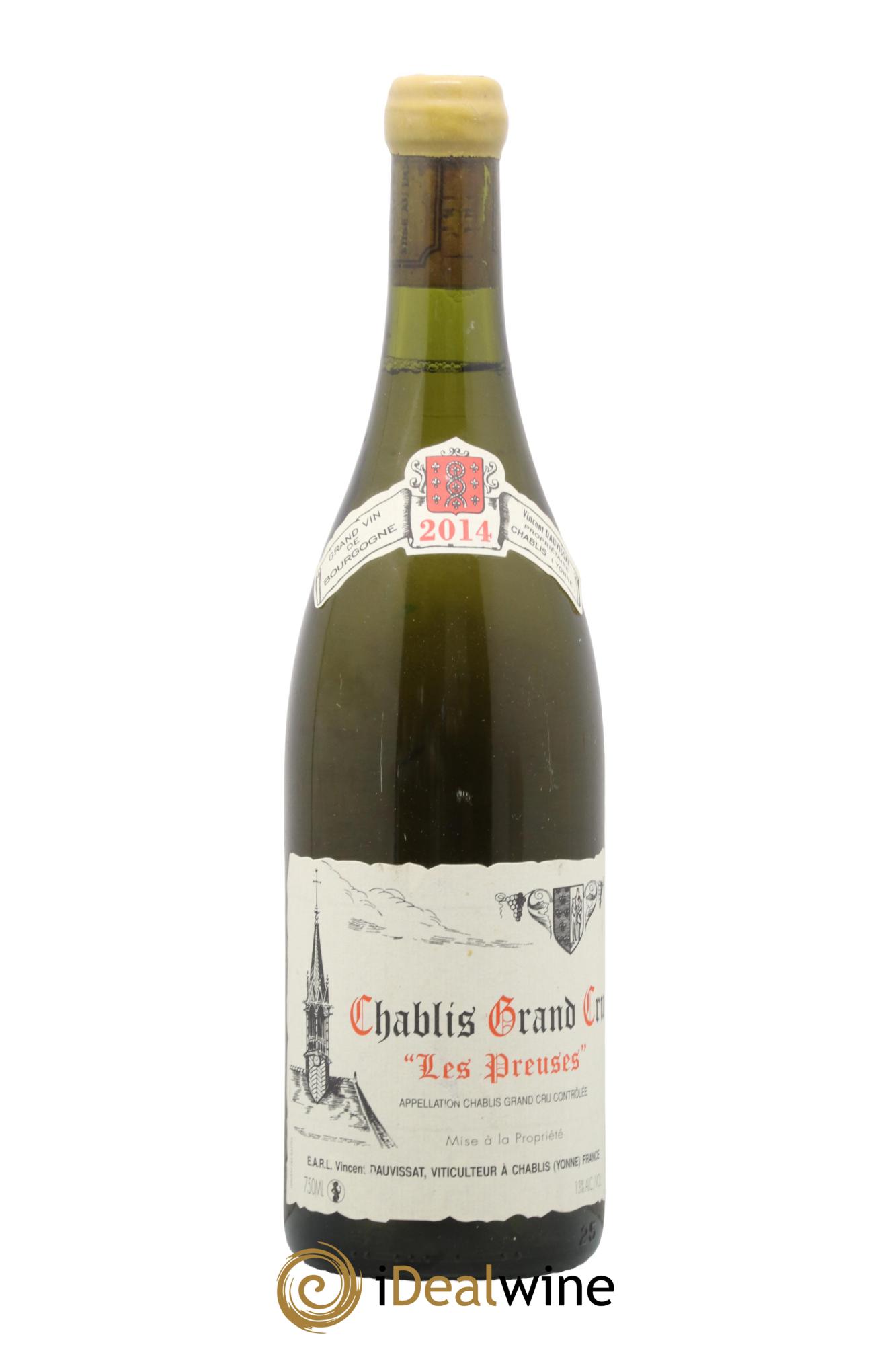 Chablis Grand Cru Les Preuses Vincent Dauvissat (Domaine) 2014 - Lot de 1 bouteille - 0