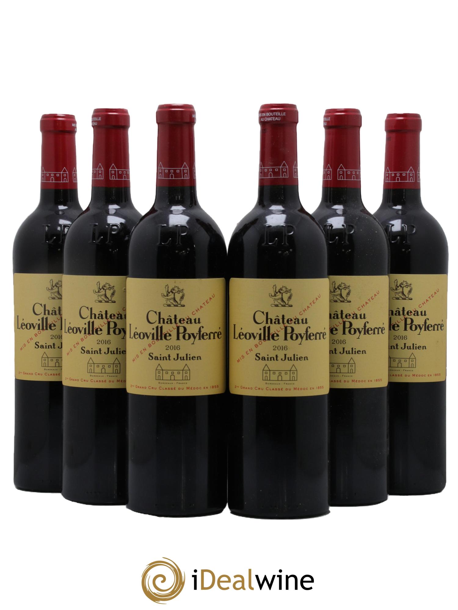 Château Léoville Poyferré 2ème Grand Cru Classé 2016 - Lot de 6 bouteilles - 0