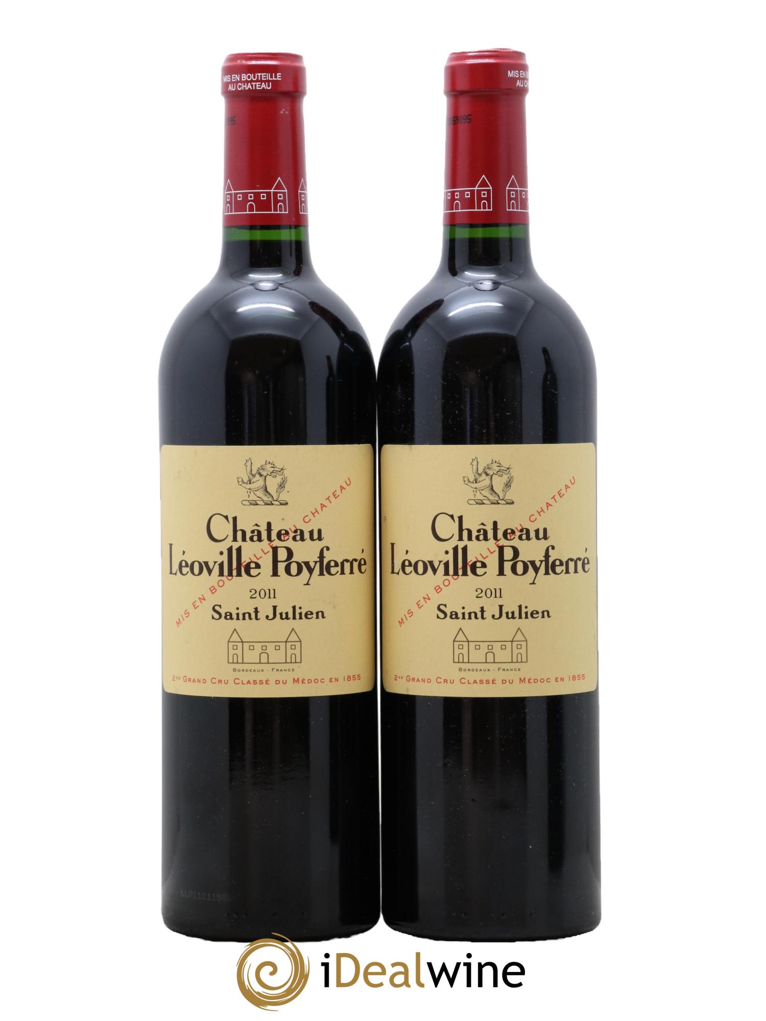 Château Léoville Poyferré 2ème Grand Cru Classé 2011 - Lot of 2 bottles - 0