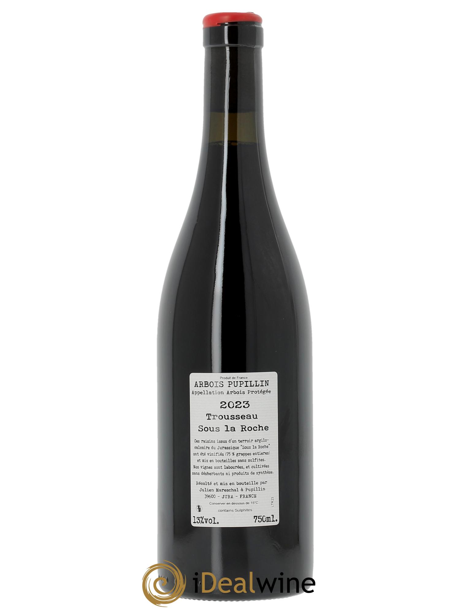 Arbois Pupillin Trousseau Sous la Roche Domaine de la Borde  2023 - Lotto di 1 bottiglia - 1