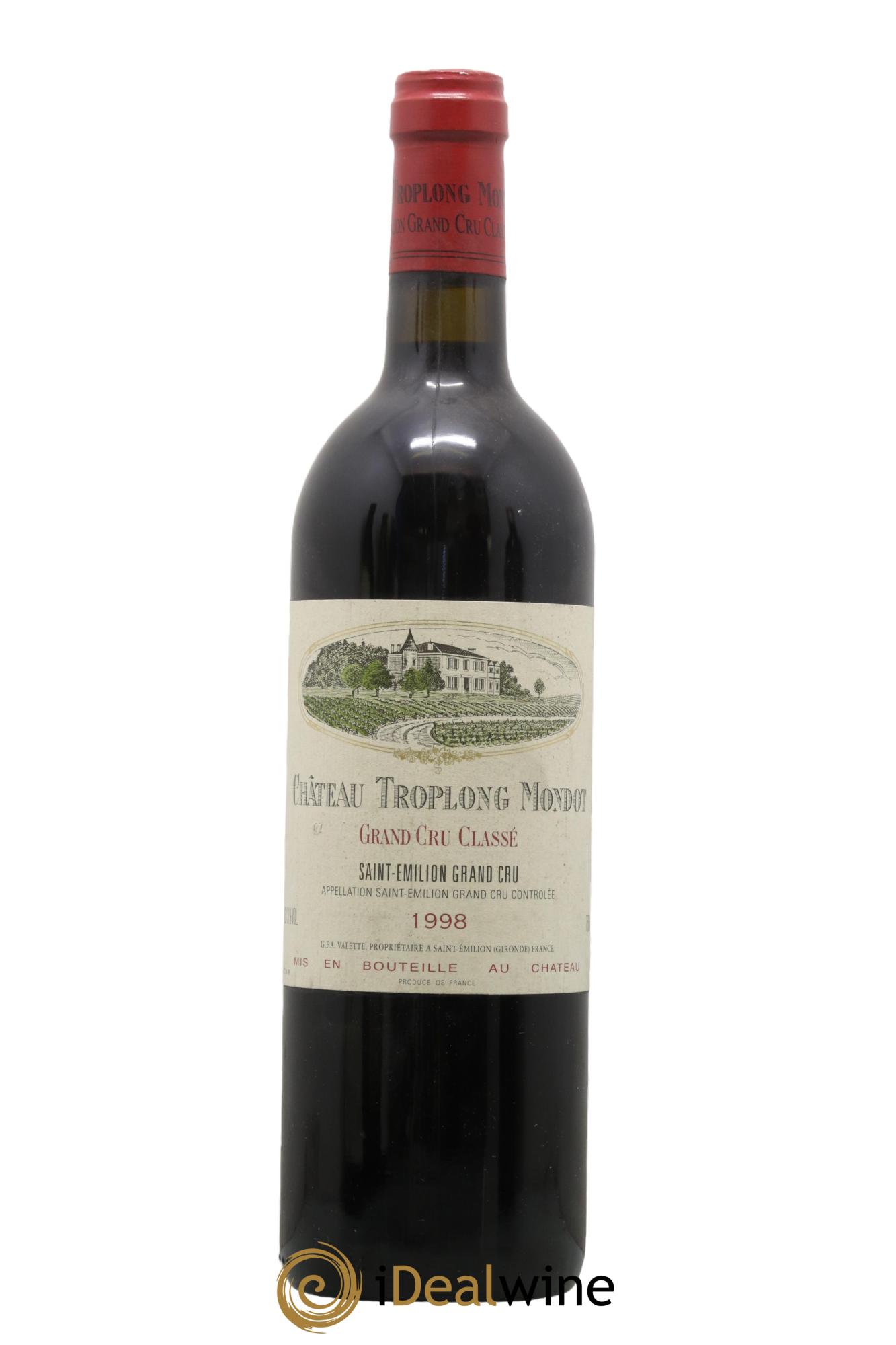 Château Troplong Mondot 1er Grand Cru Classé B 1998 - Posten von 1 Flasche - 0