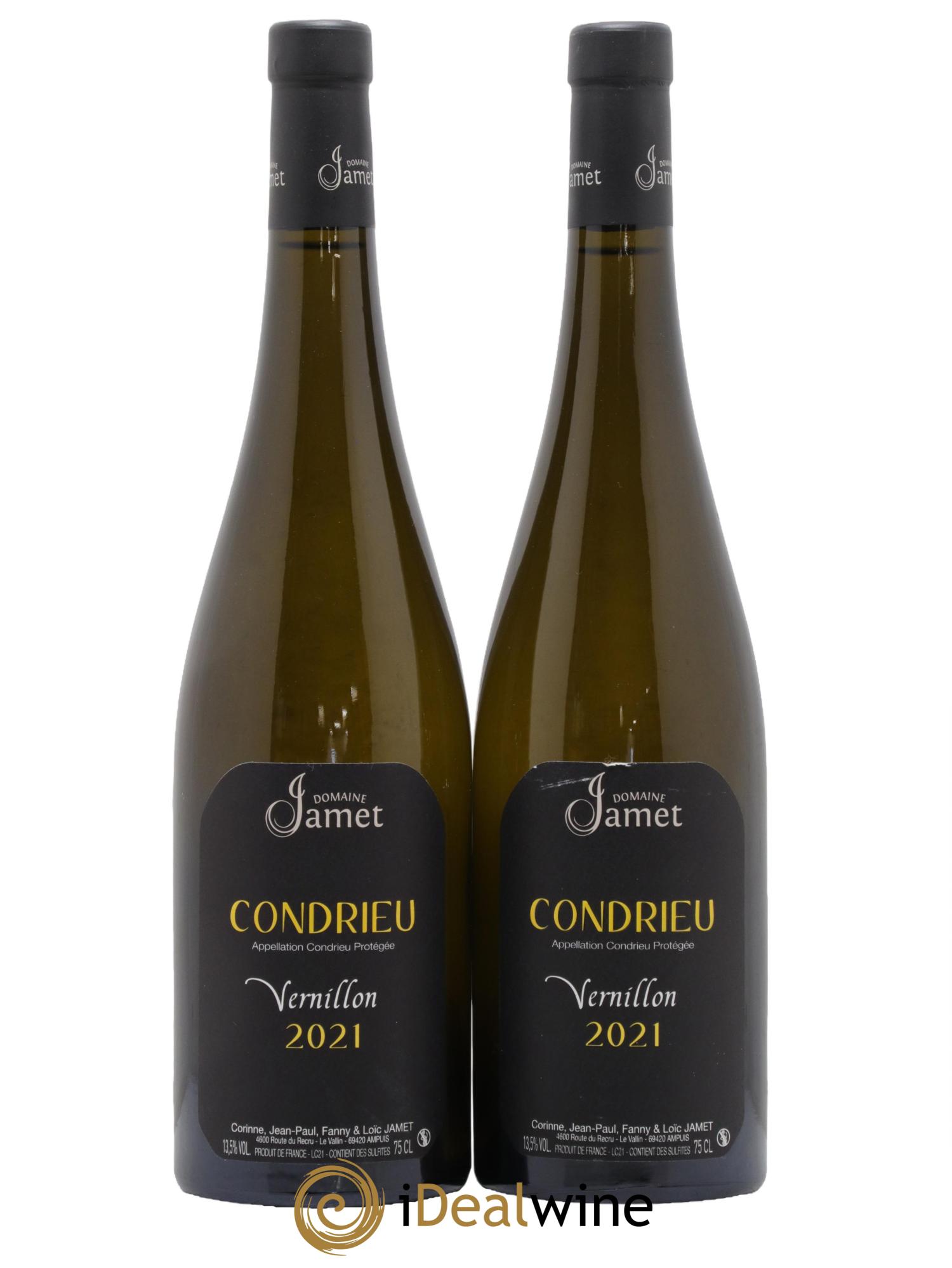 Condrieu Vernillon Jamet (Domaine) 2021 - Lot de 2 bouteilles - 0