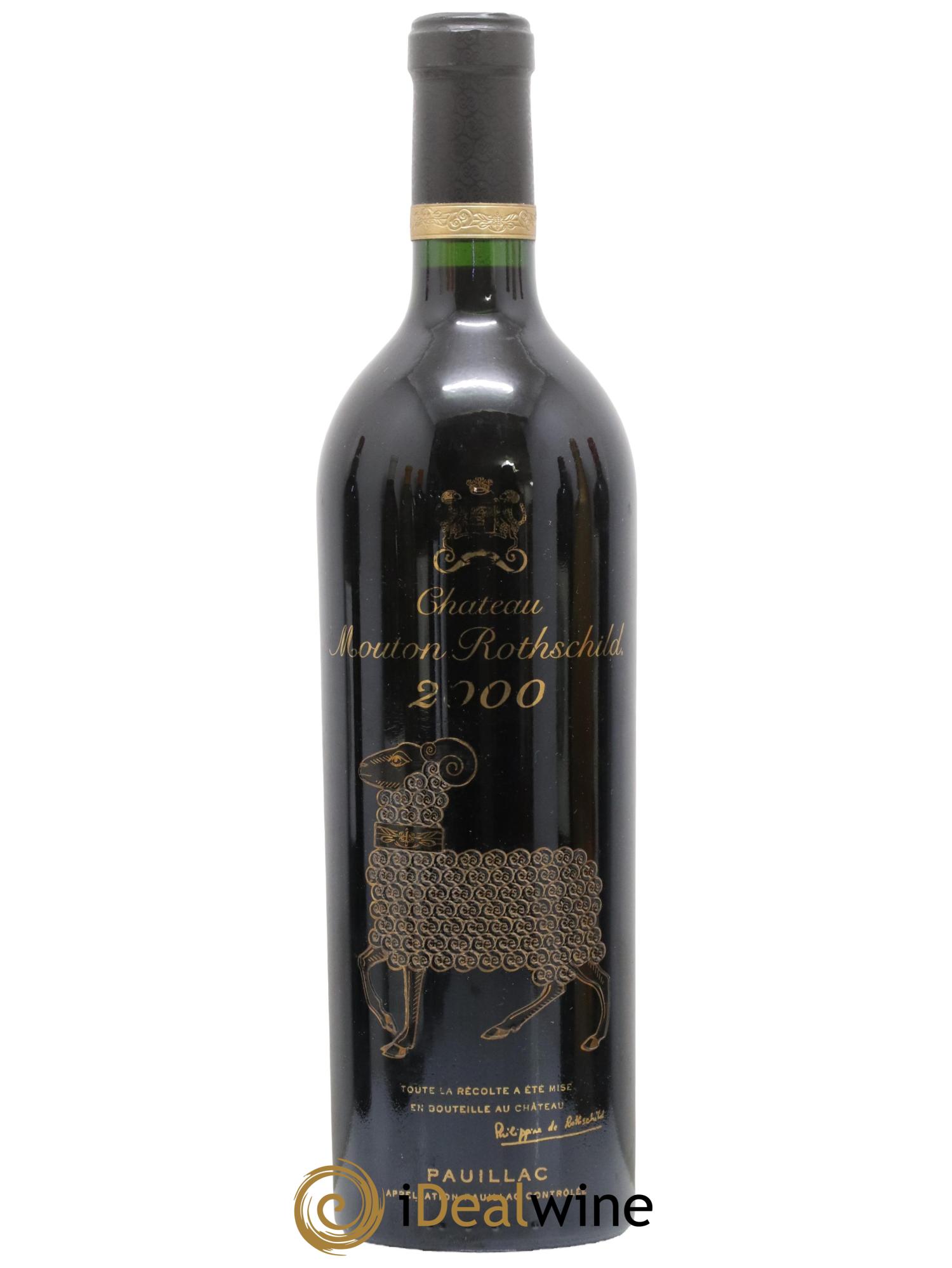 Château Mouton Rothschild 1er Grand Cru Classé 2000 - Lotto di 1 bottiglia - 0