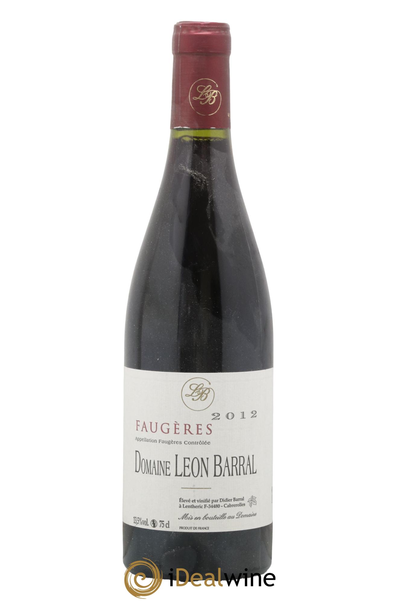 Faugères Domaine Léon Barral 2012 - Lot of 1 bottle - 0