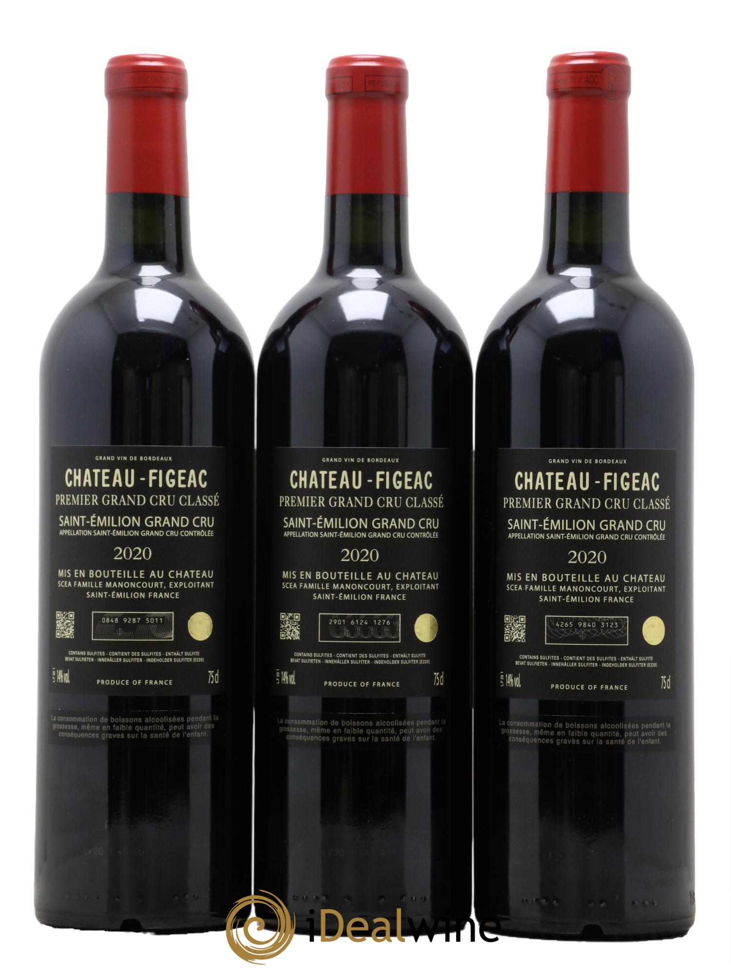 Château Figeac 1er Grand Cru Classé A 2020 - Lot de 6 bouteilles - 2