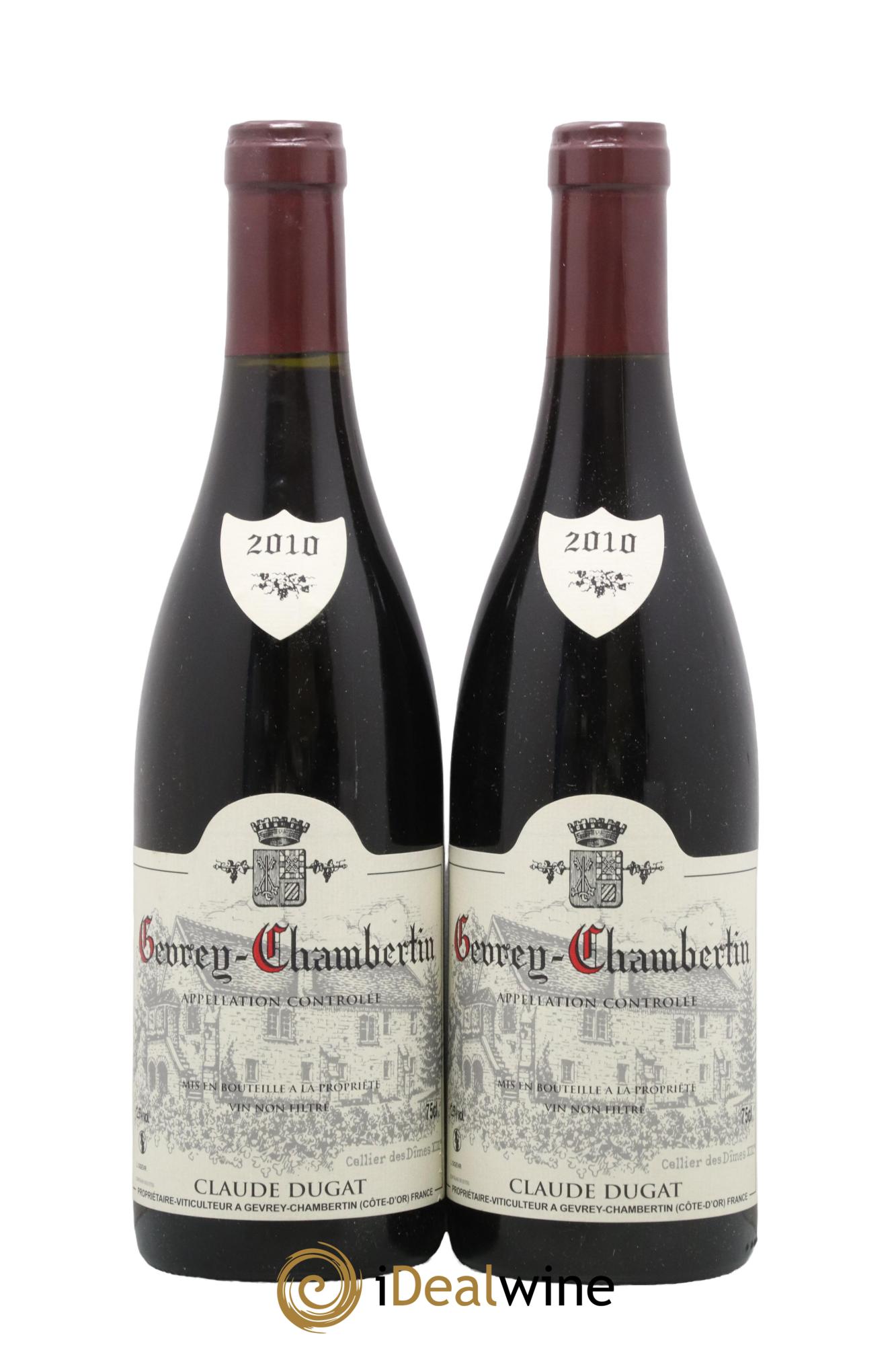 Gevrey-Chambertin Claude Dugat 2010 - Lot de 2 bouteilles - 0