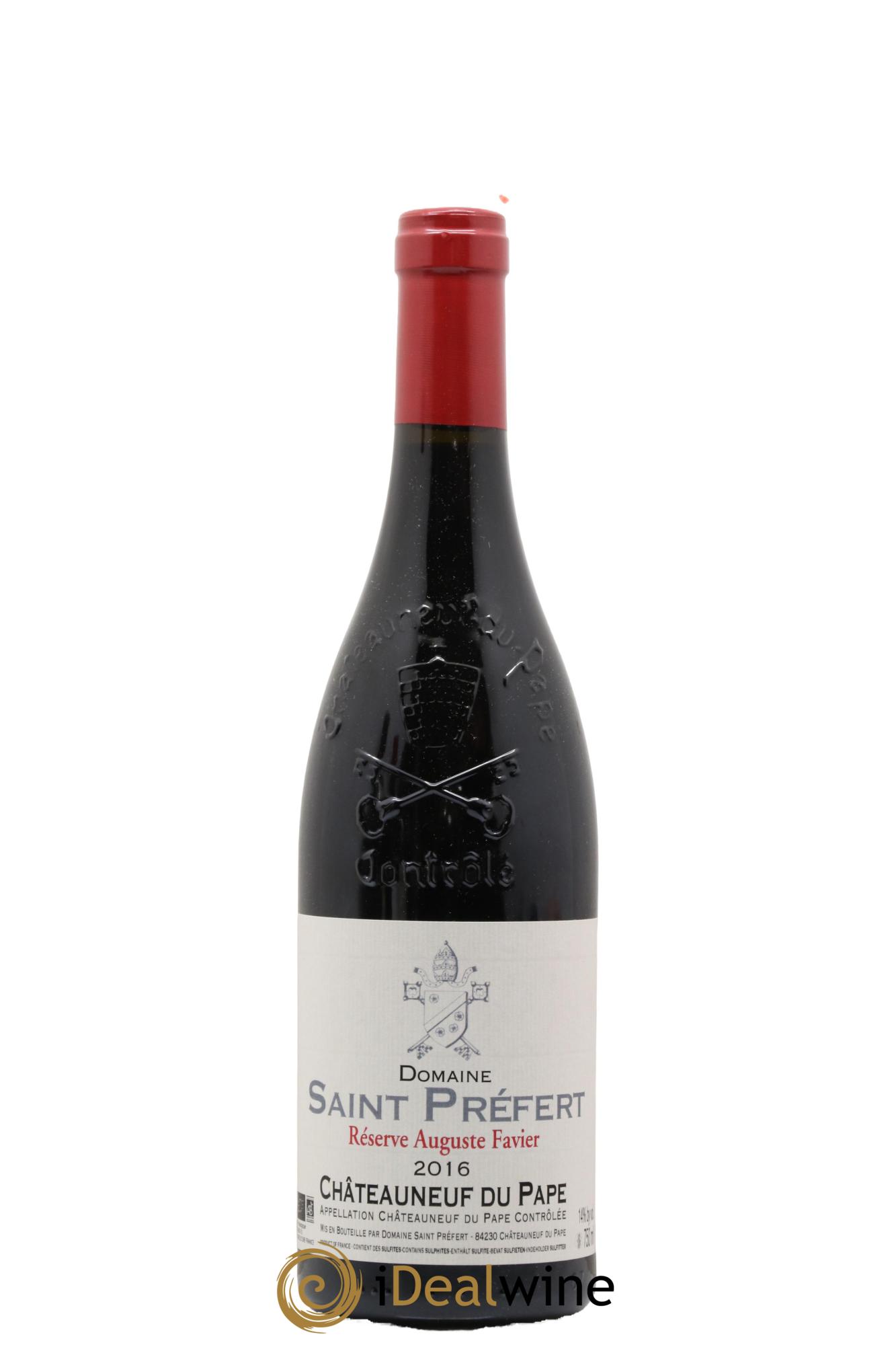 Châteauneuf-du-Pape Réserve Auguste Favier Domaine Saint-Préfert 2016 - Posten von 1 Flasche - 0