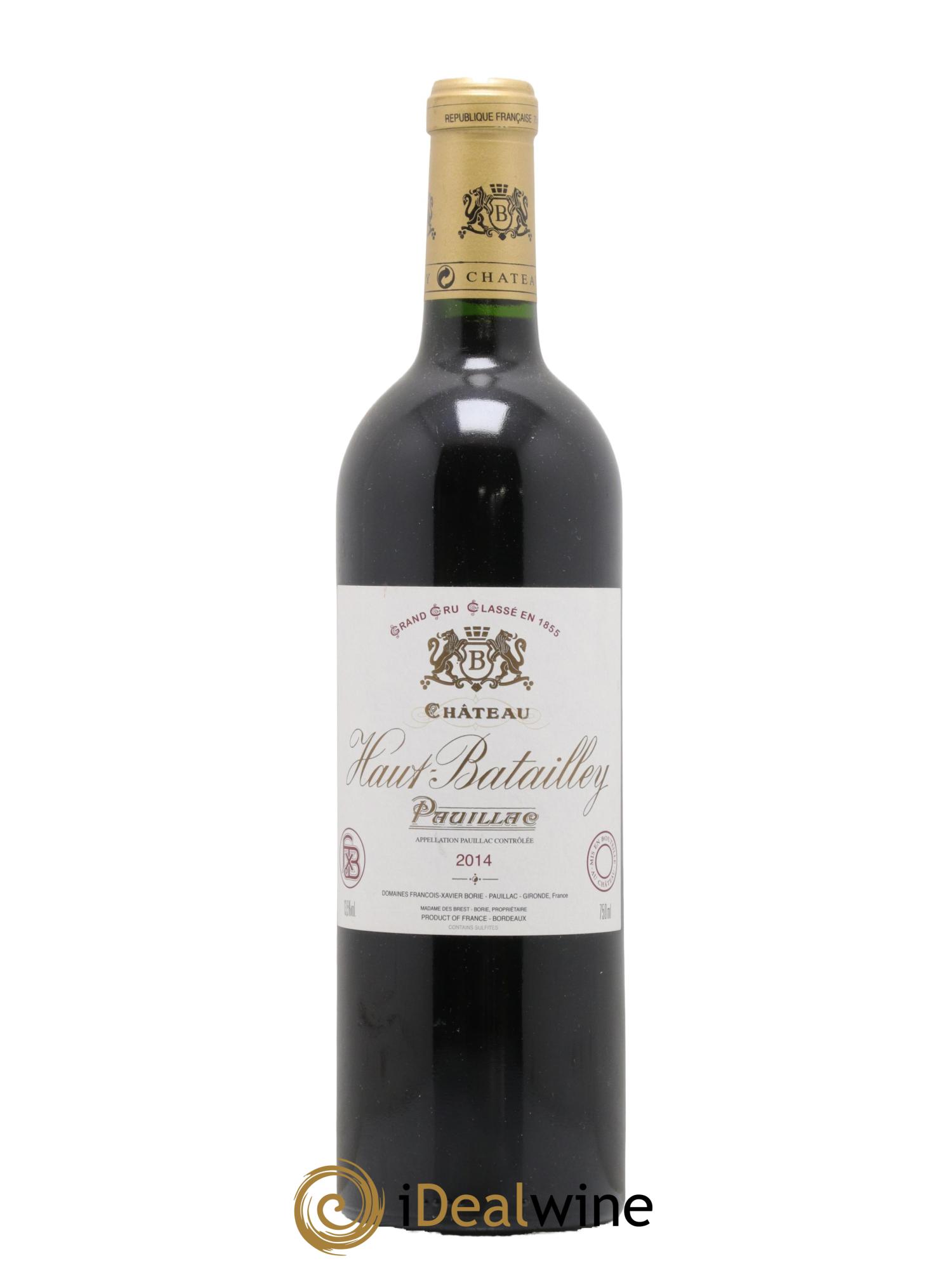 Château Haut Batailley 5ème Grand Cru Classé  2014 - Lot de 1 bouteille - 0