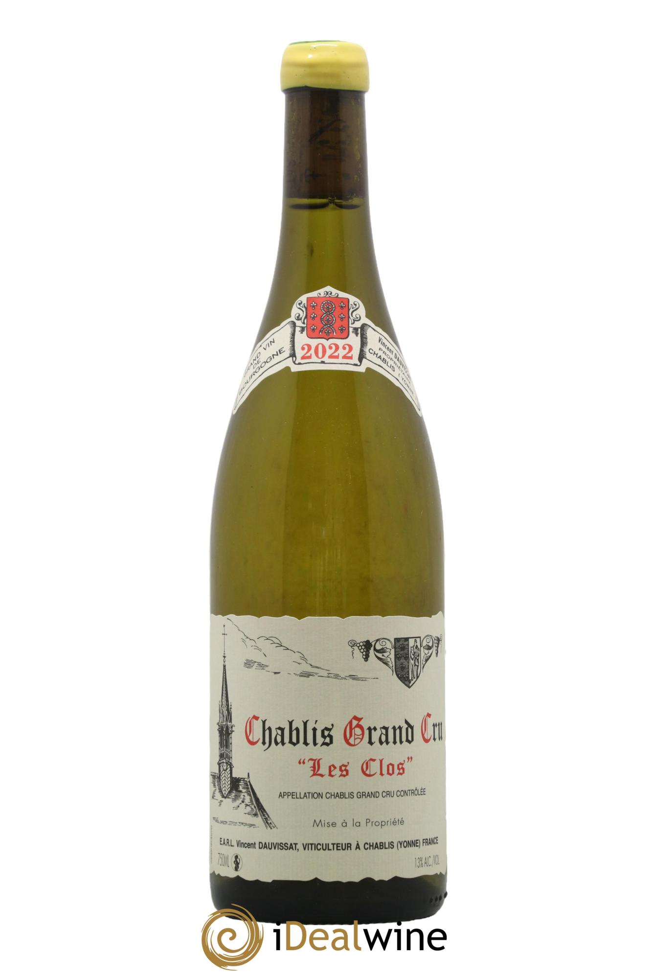 Chablis Grand Cru Les Clos Vincent Dauvissat (Domaine)  2022 - Posten von 1 Flasche - 0