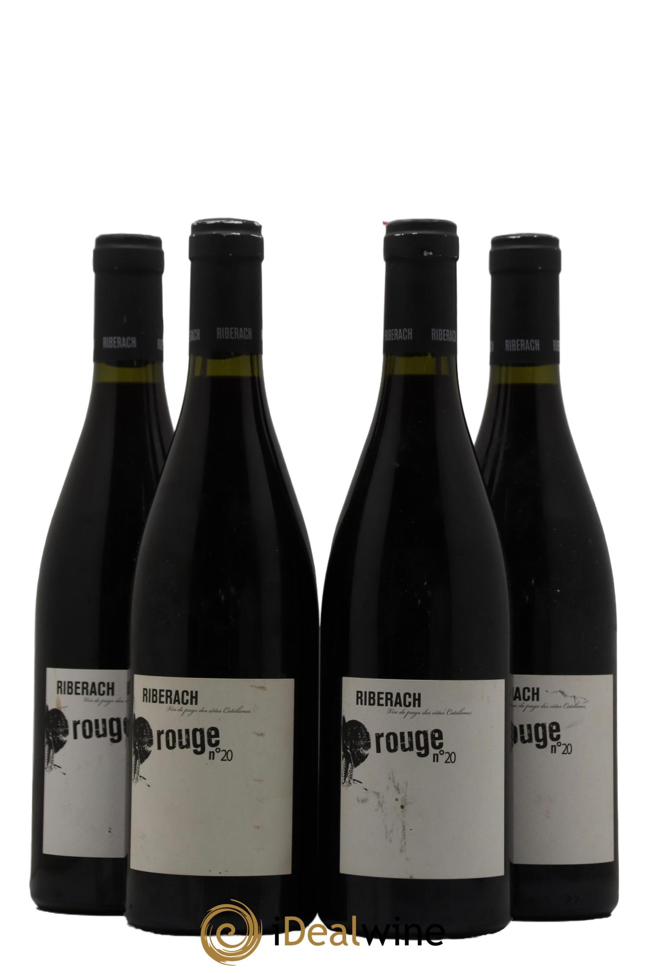 IGP Côtes Catalanes (VDP des Côtes Catalanes) Rouge numero 20 Domaine Riberach 2020 - Lot of 4 bottles - 0