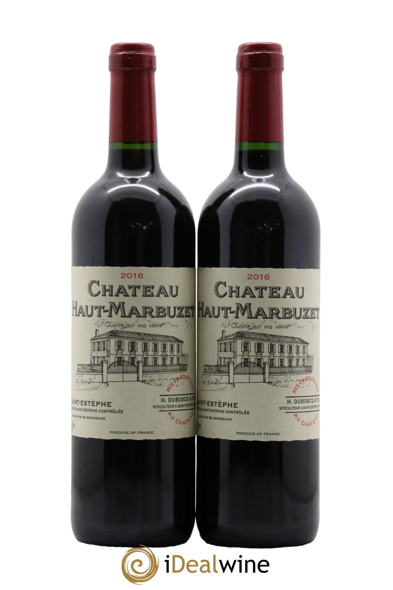 Château Haut Marbuzet 2016 - Lot of 2 bottles - 0