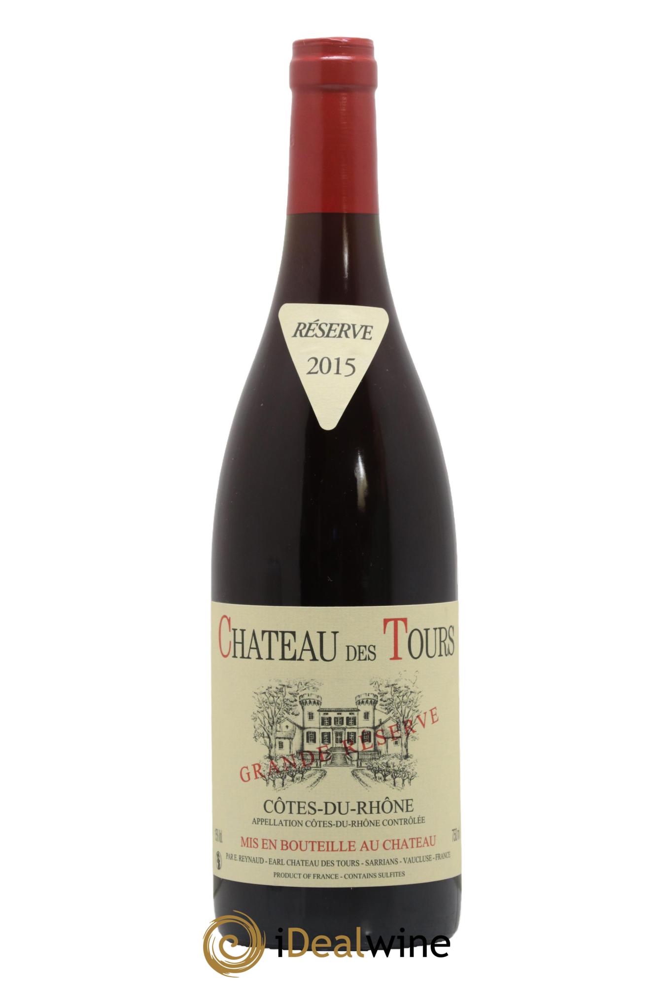 Côtes du Rhône Château des Tours Grande Réserve Emmanuel Reynaud  2015 - Lot of 1 bottle - 0