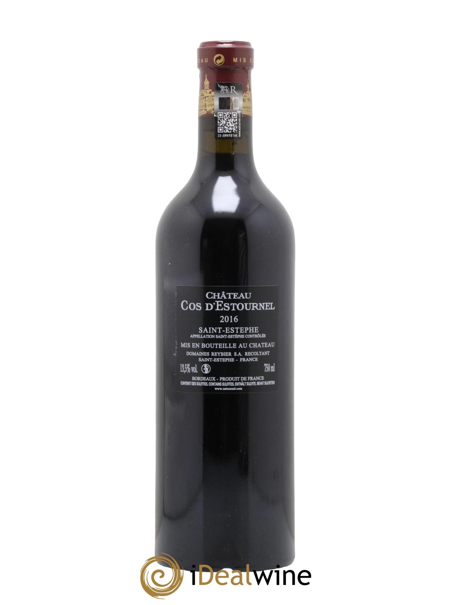 Cos d'Estournel 2ème Grand Cru Classé 2016 - Lot of 1 bottle - 1