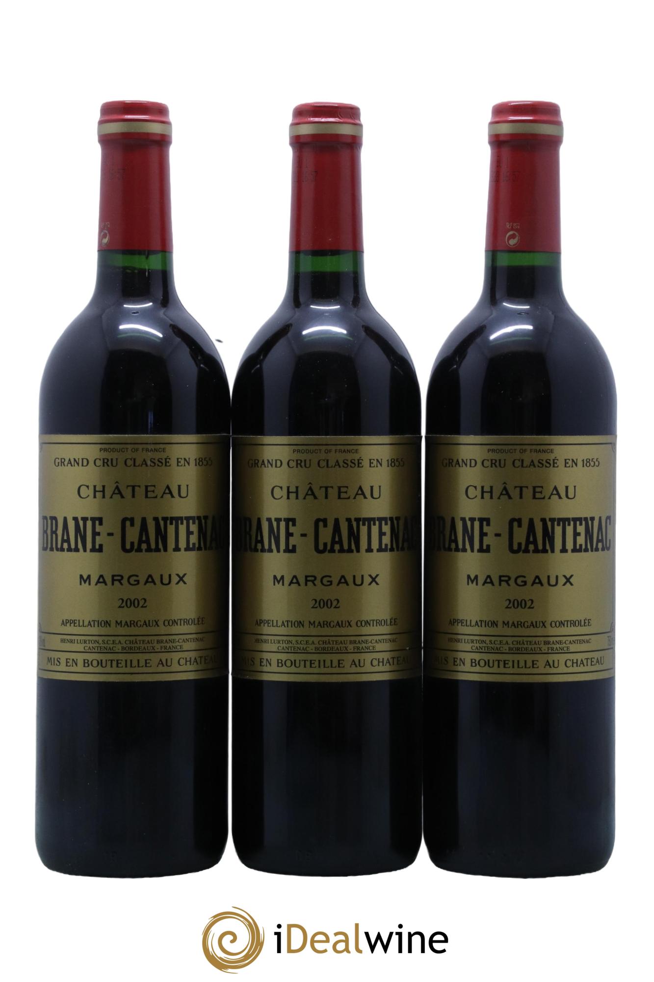 Château Brane Cantenac 2ème Grand Cru Classé  2002 - Posten von 6 Flaschen - 2