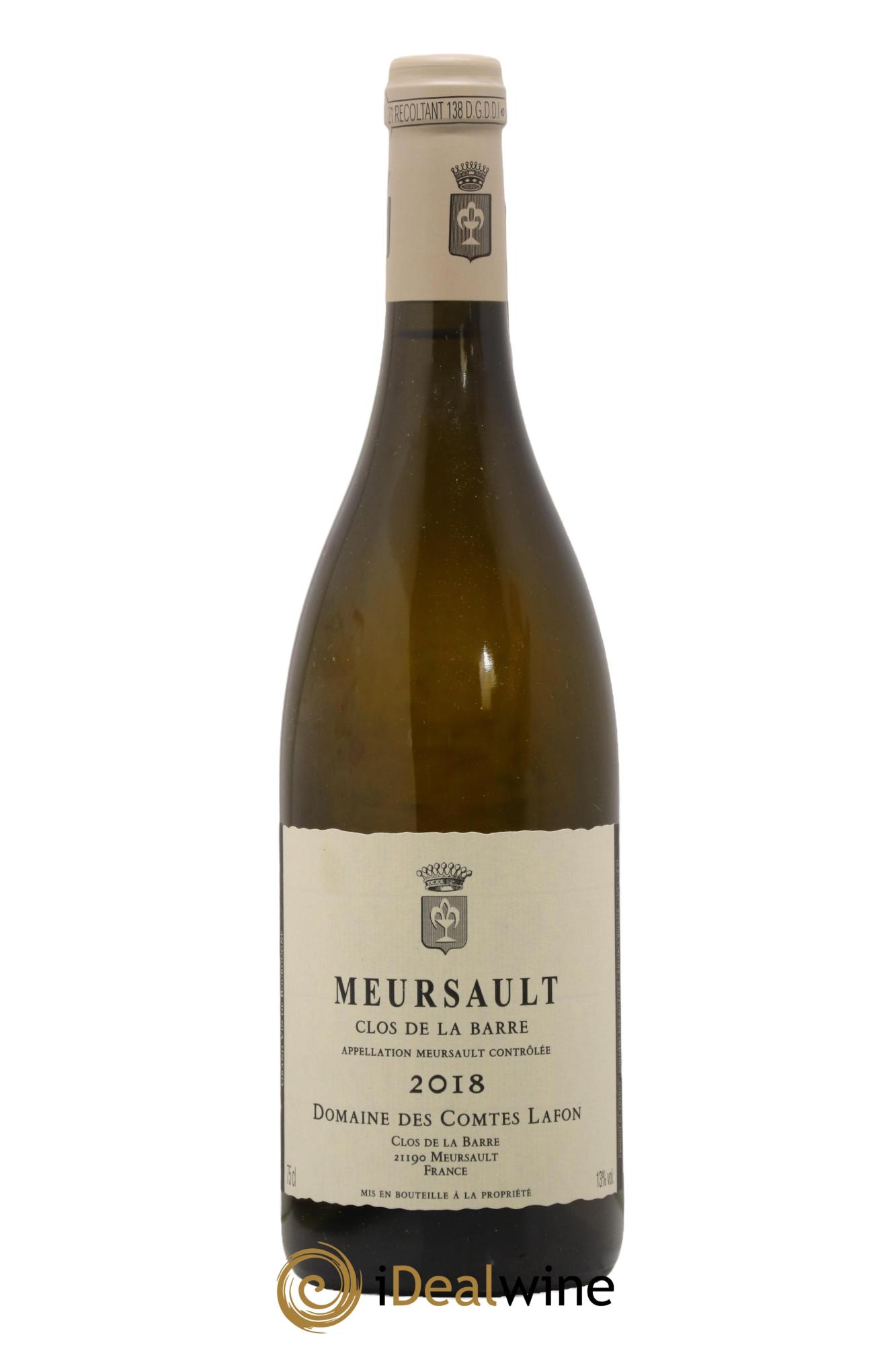 Meursault Clos de la Barre Comtes Lafon (Domaine des)  2018 - Posten von 1 Flasche - 0