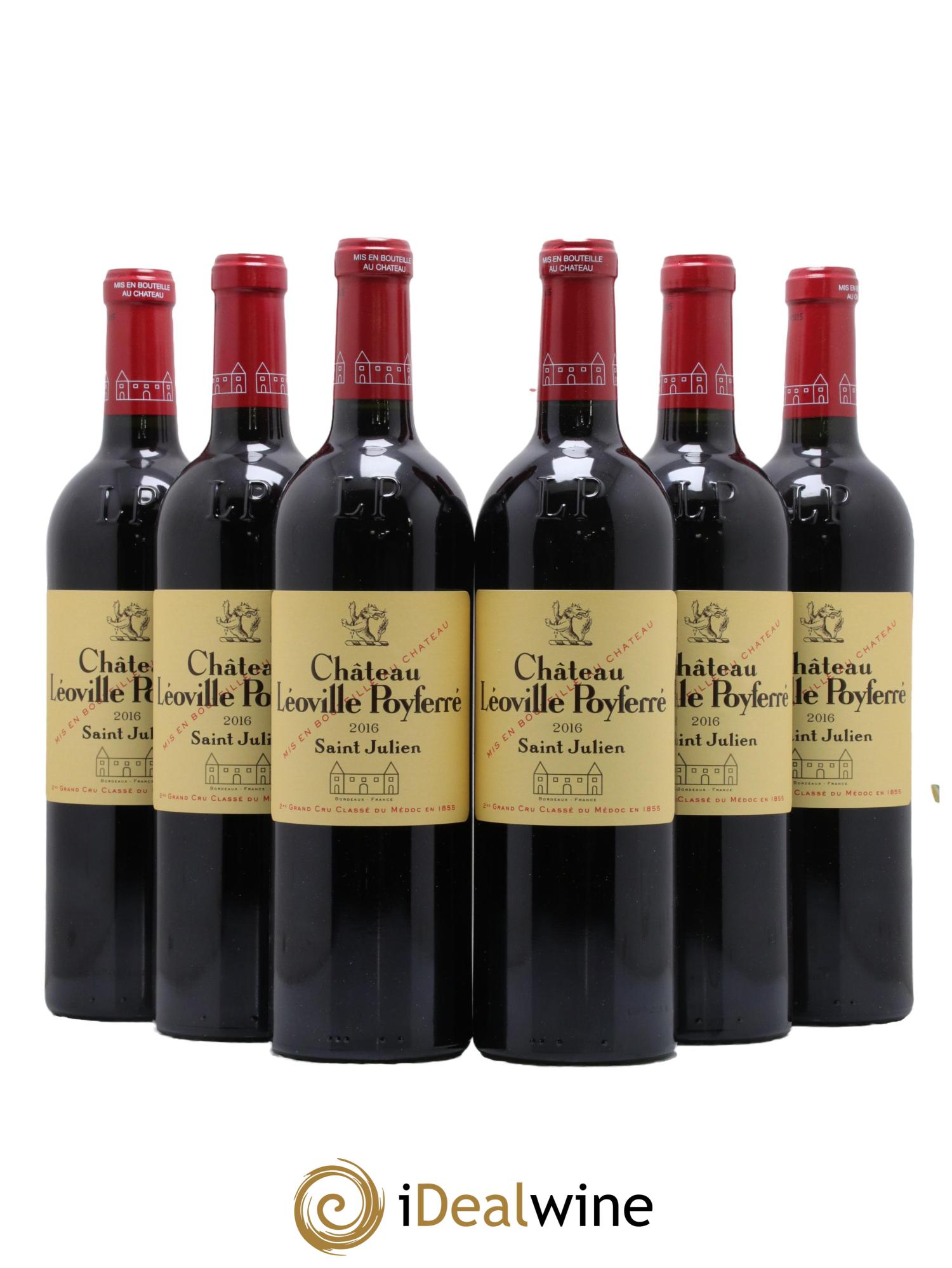 Château Léoville Poyferré 2ème Grand Cru Classé 2016 - Lot de 6 bouteilles - 0