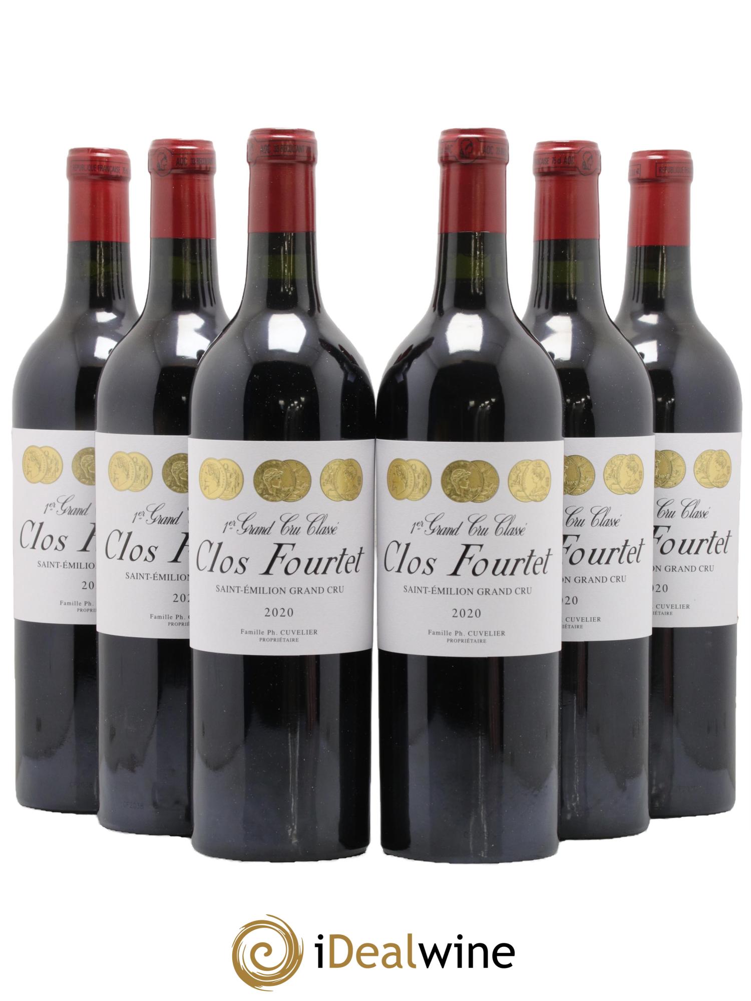 Clos Fourtet 1er Grand Cru Classé B 2020 - Lotto di 6 bottiglie - 0