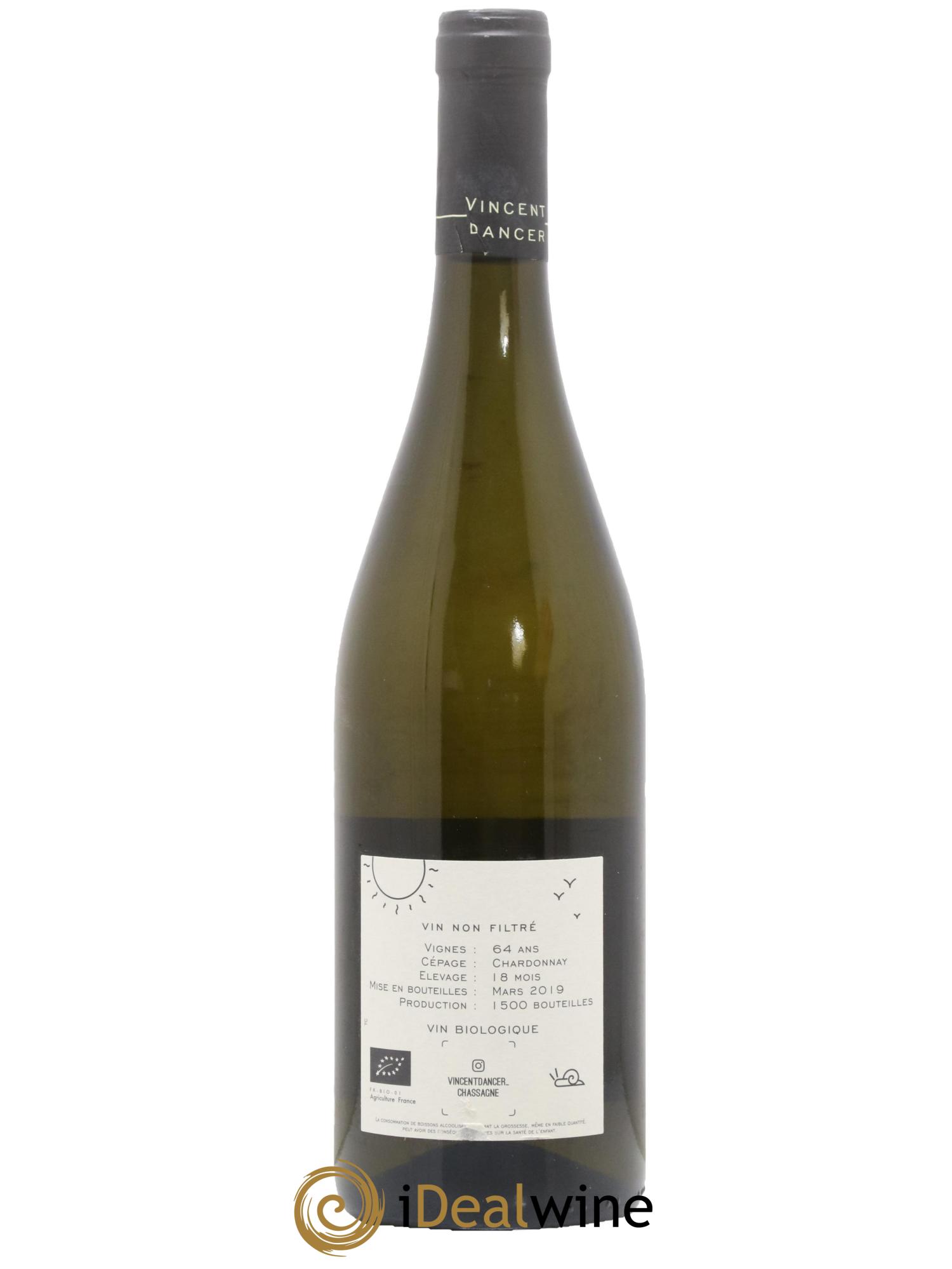 Chassagne-Montrachet 1er Cru (Morgeot) Tête du Clos Vincent Dancer 2017 - Lot de 1 bouteille - 1