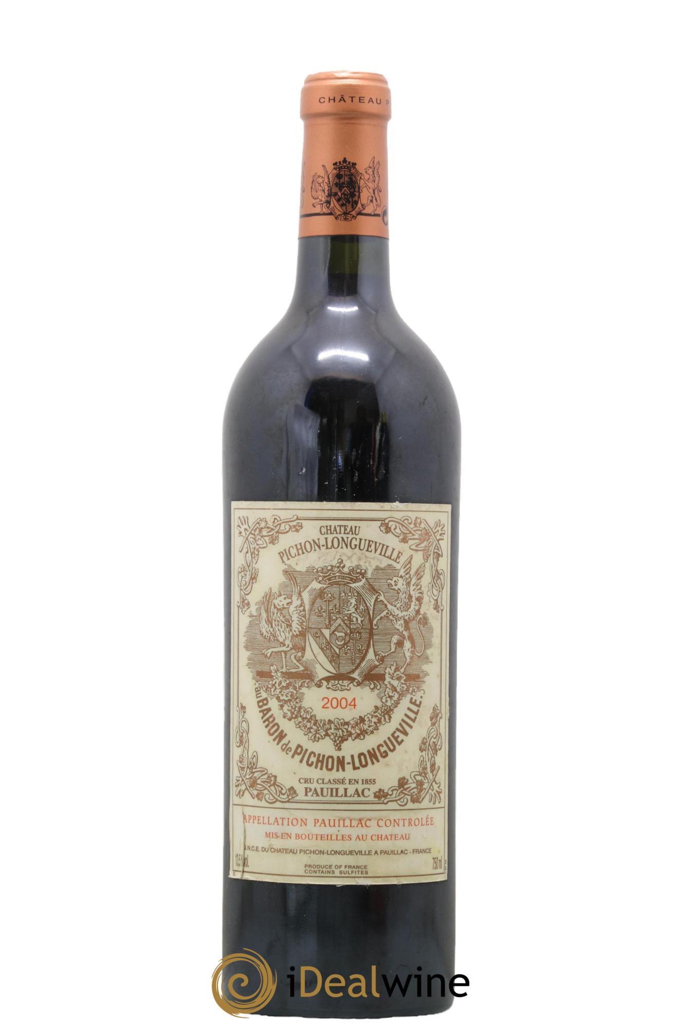 Pichon Longueville Baron 2ème Grand Cru Classé 2004 - Lot de 1 bouteille - 0