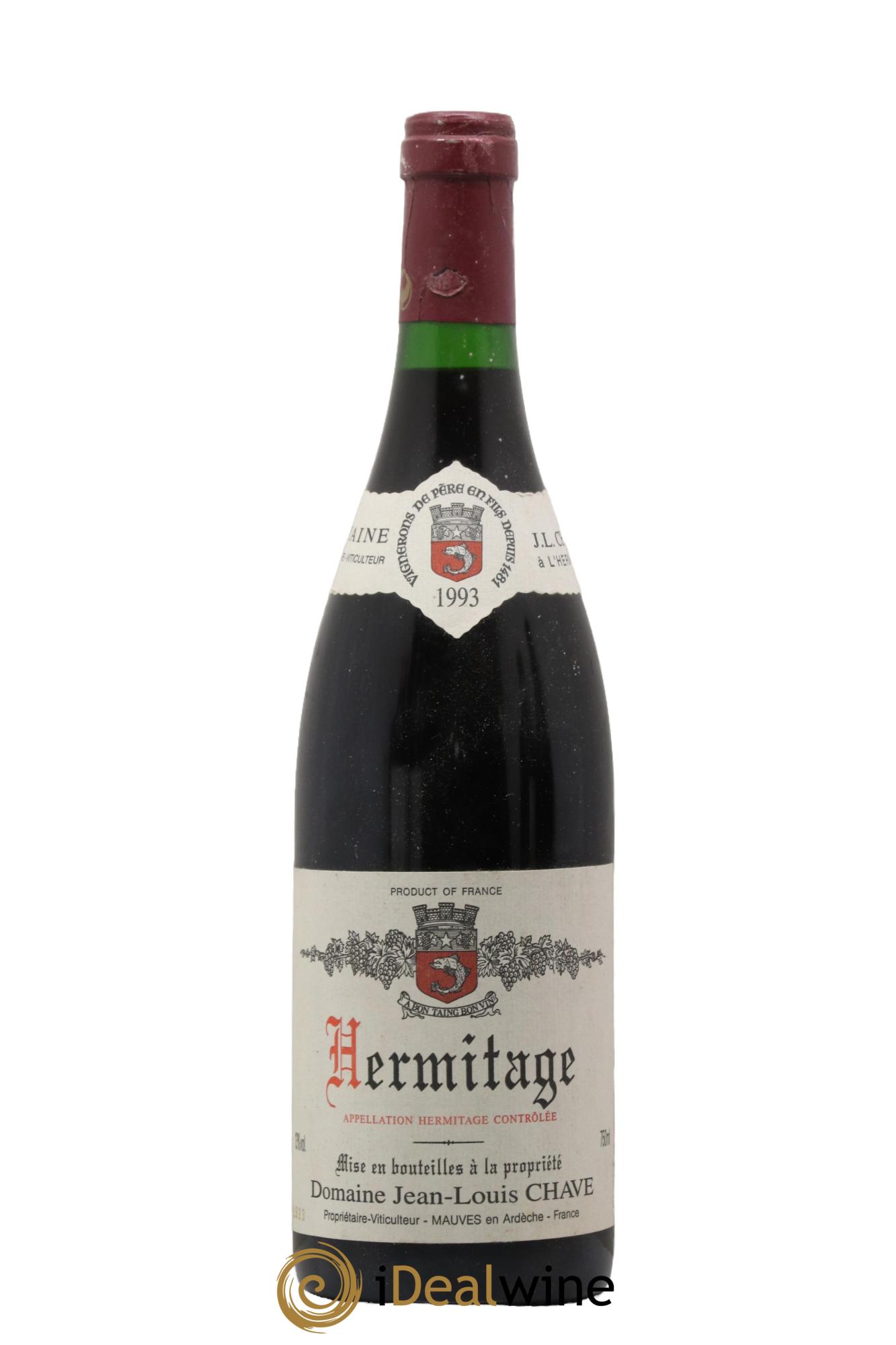 Hermitage Jean-Louis Chave 1993 - Lot of 1 bottle - 0