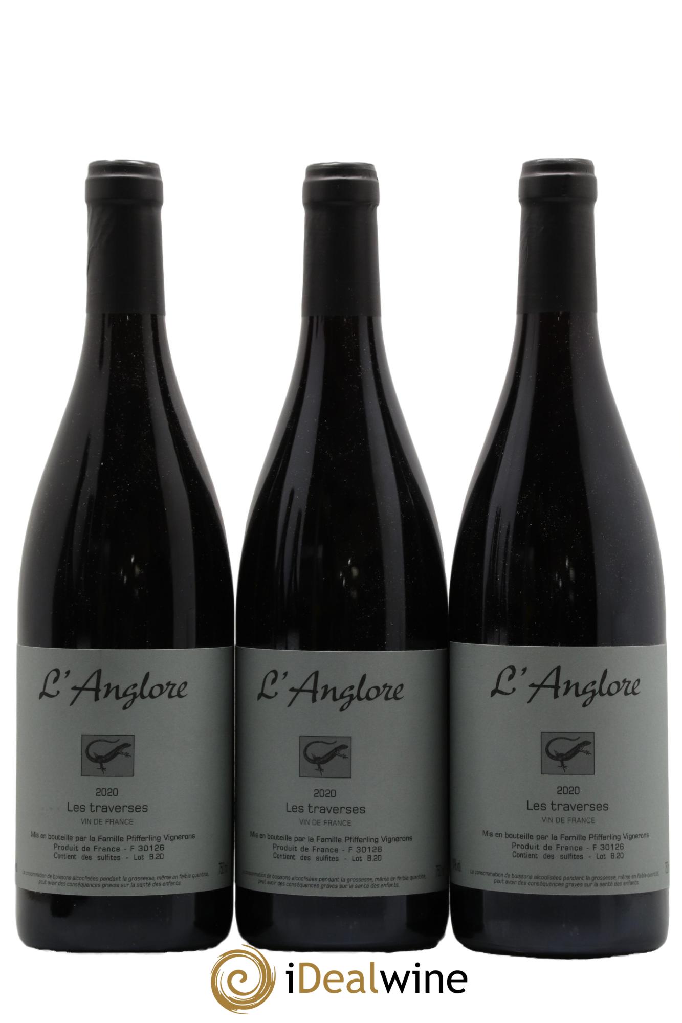 Vin de France Les Traverses L'Anglore 2020 - Lotto di 3 bottiglie - 0