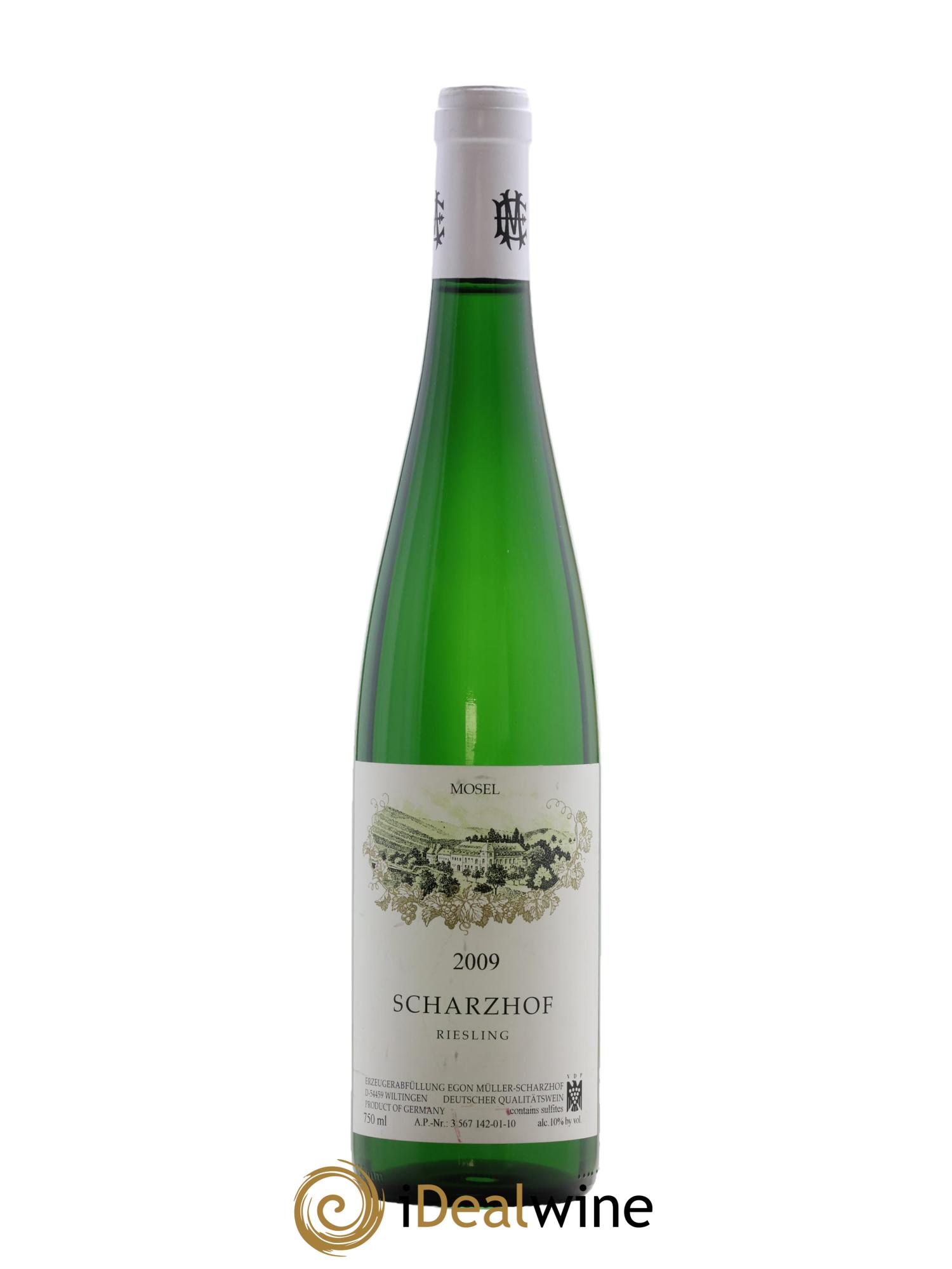 Riesling Scharzhof Egon Muller 2009 - Lot de 1 bouteille - 0