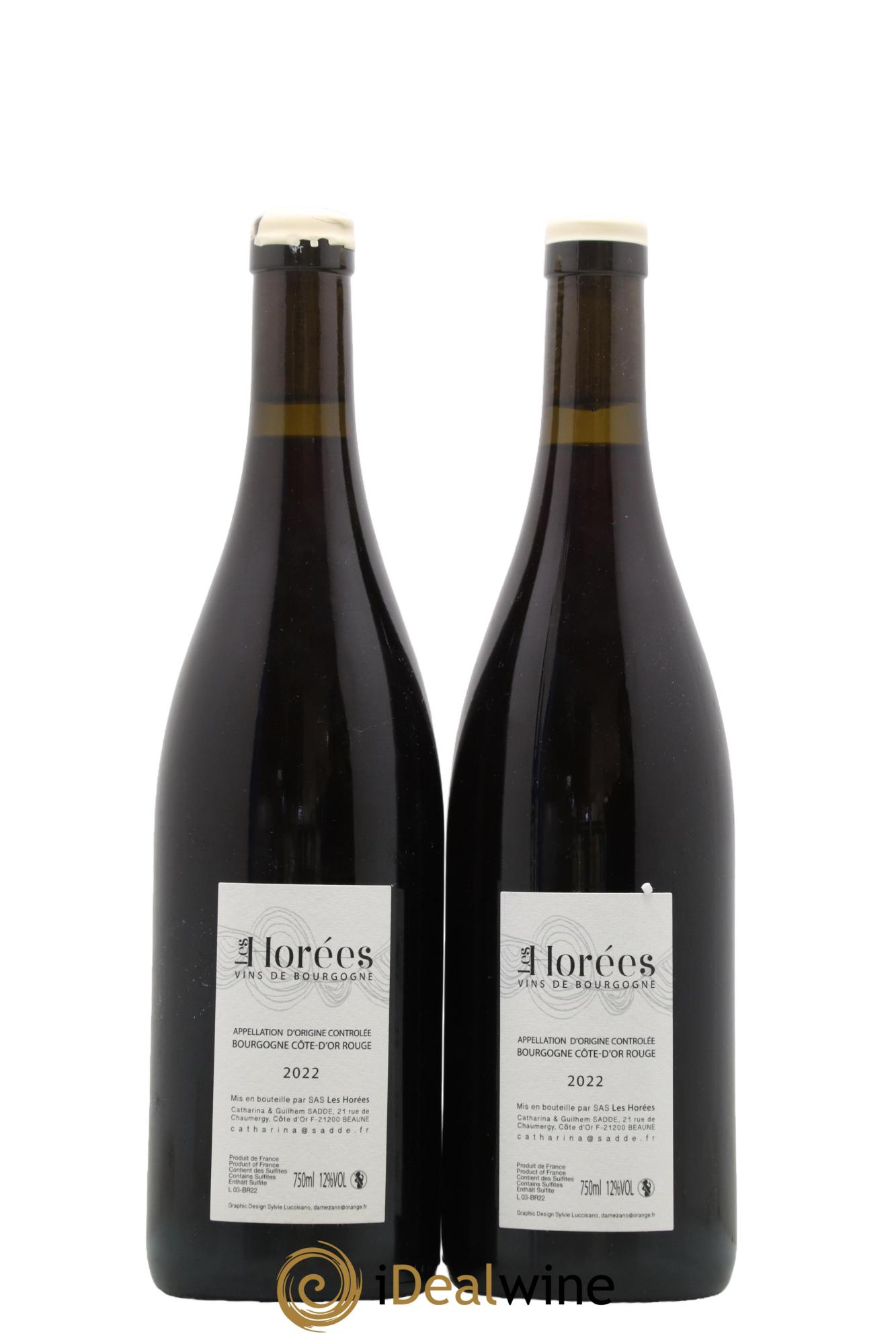 Bourgogne Le Vieux Sage Les Horées 2022 - Lot of 2 bottles - 1