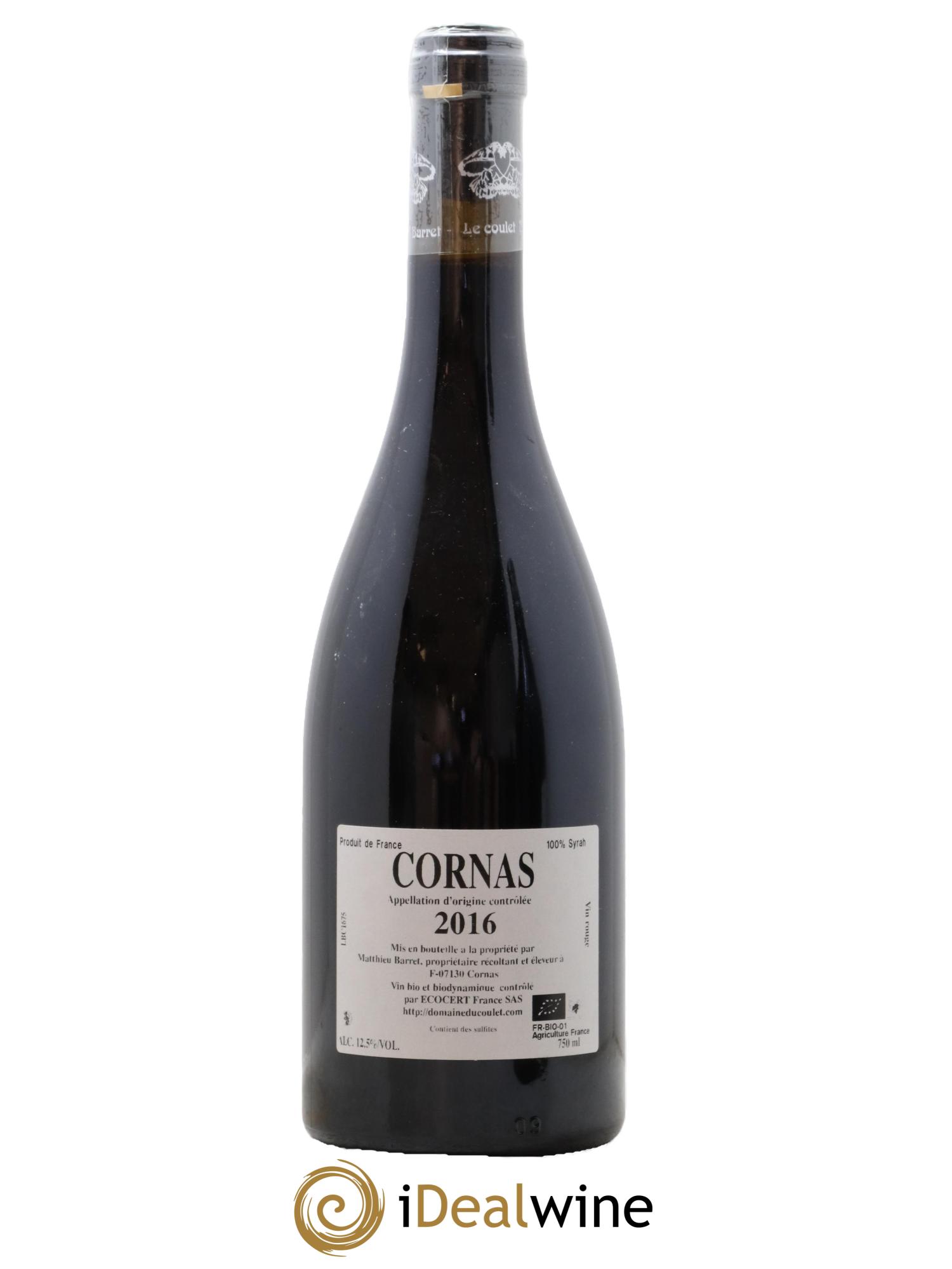 Cornas Brise Cailloux Coulet (Domaine du) - Matthieu Barret 2016 - Lot de 1 bouteille - 1