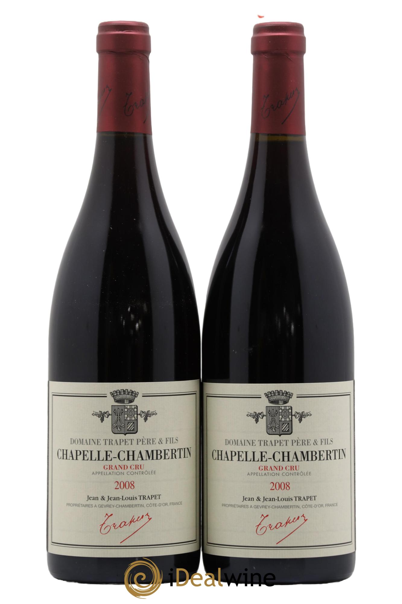 Chapelle-Chambertin Grand Cru Domaine Trapet  2008 - Lotto di 2 bottiglie - 0