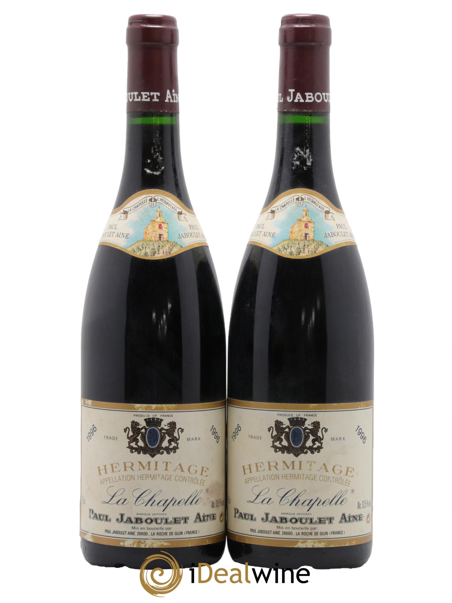 Hermitage La Chapelle Paul Jaboulet Ainé 1996 - Lot de 2 bouteilles - 0