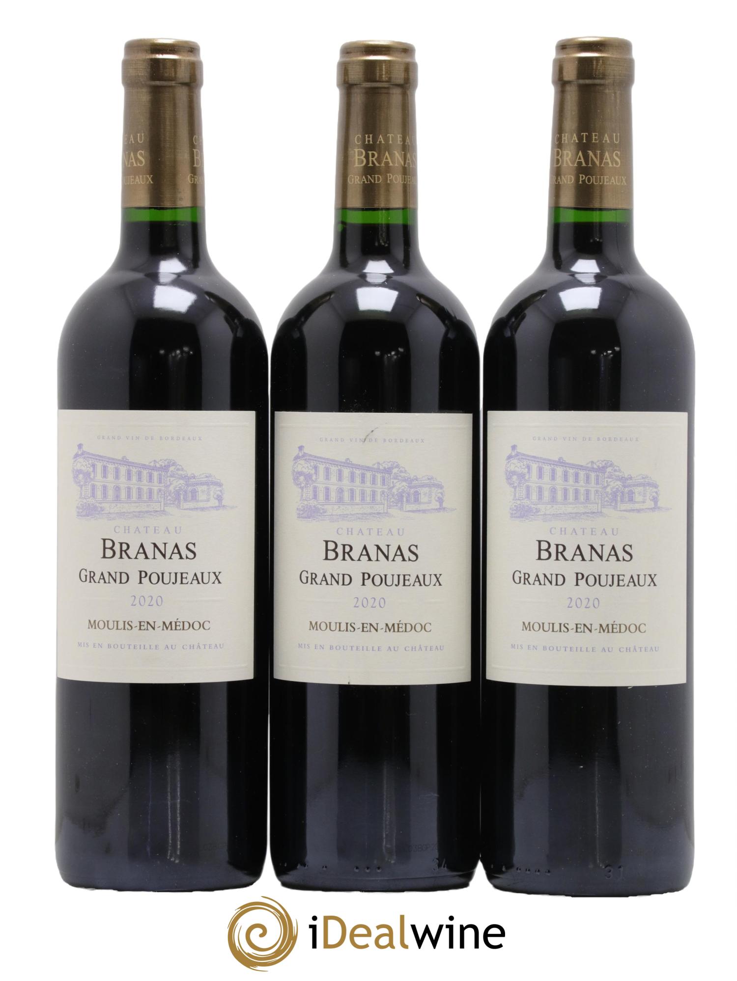 Château Branas Grand Poujeaux Cru Bourgeois  2020 - Posten von 6 Flaschen - 2