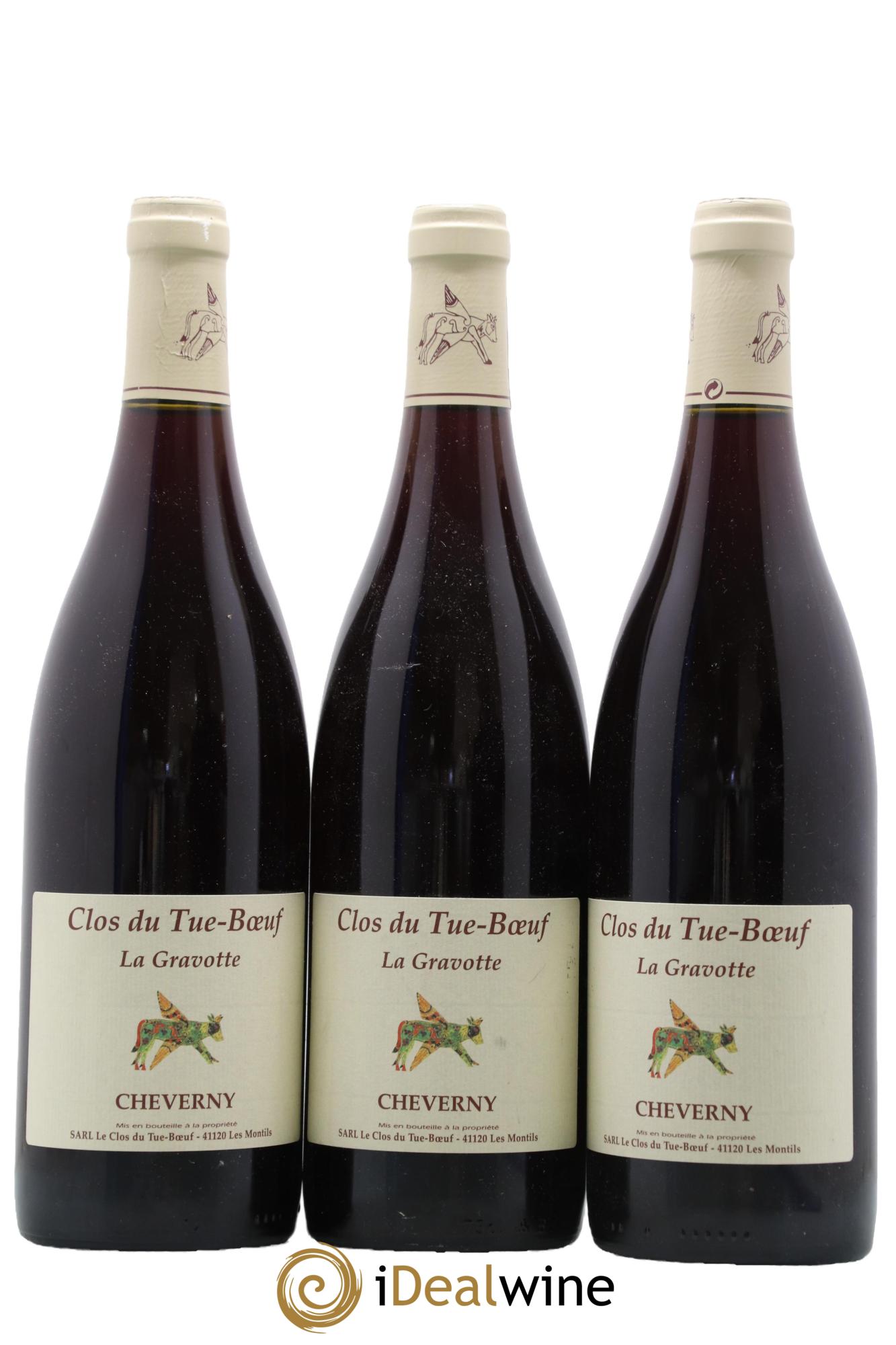 Cheverny La Gravotte Clos du Tue-Boeuf 2019 - Lot de 3 bouteilles - 0