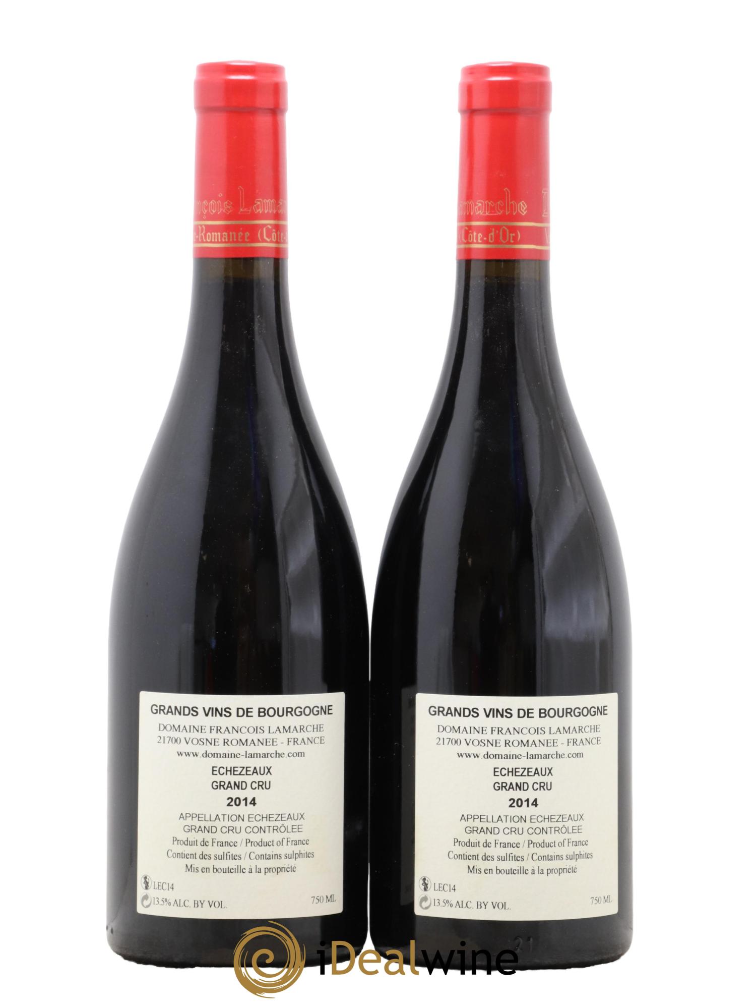 Echezeaux Grand Cru Lamarche (Domaine) 2014 - Lot de 2 bouteilles - 1