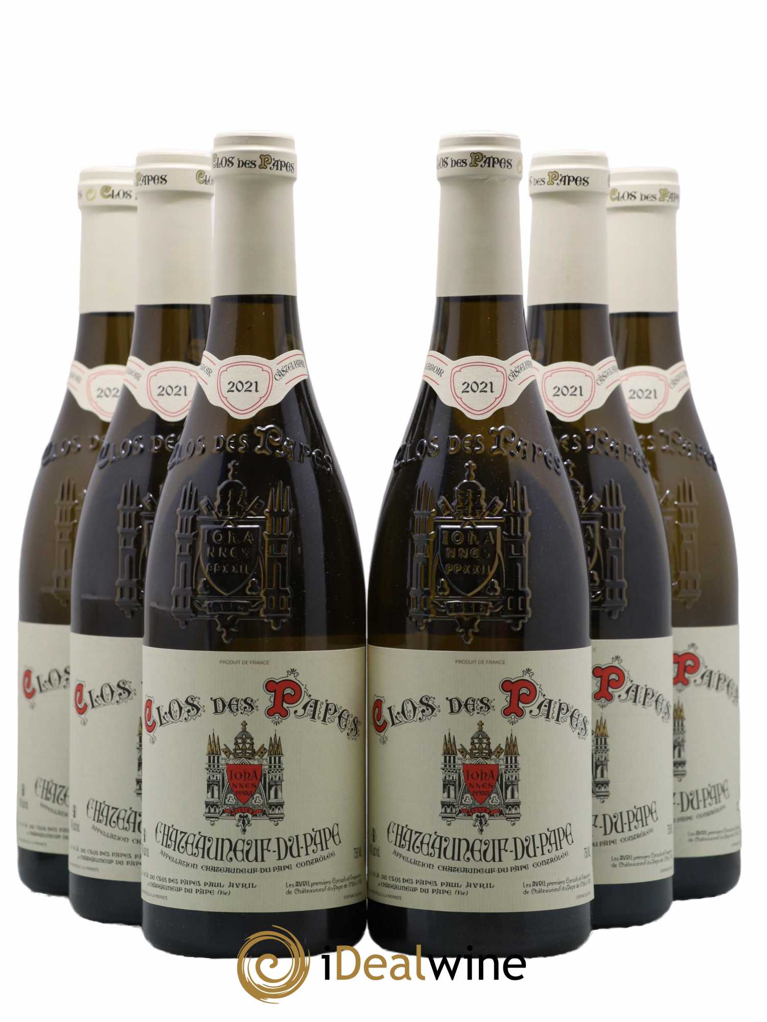 Châteauneuf-du-Pape Clos des Papes - Paul Avril 2021 - Lotto di 6 bottiglie - 0