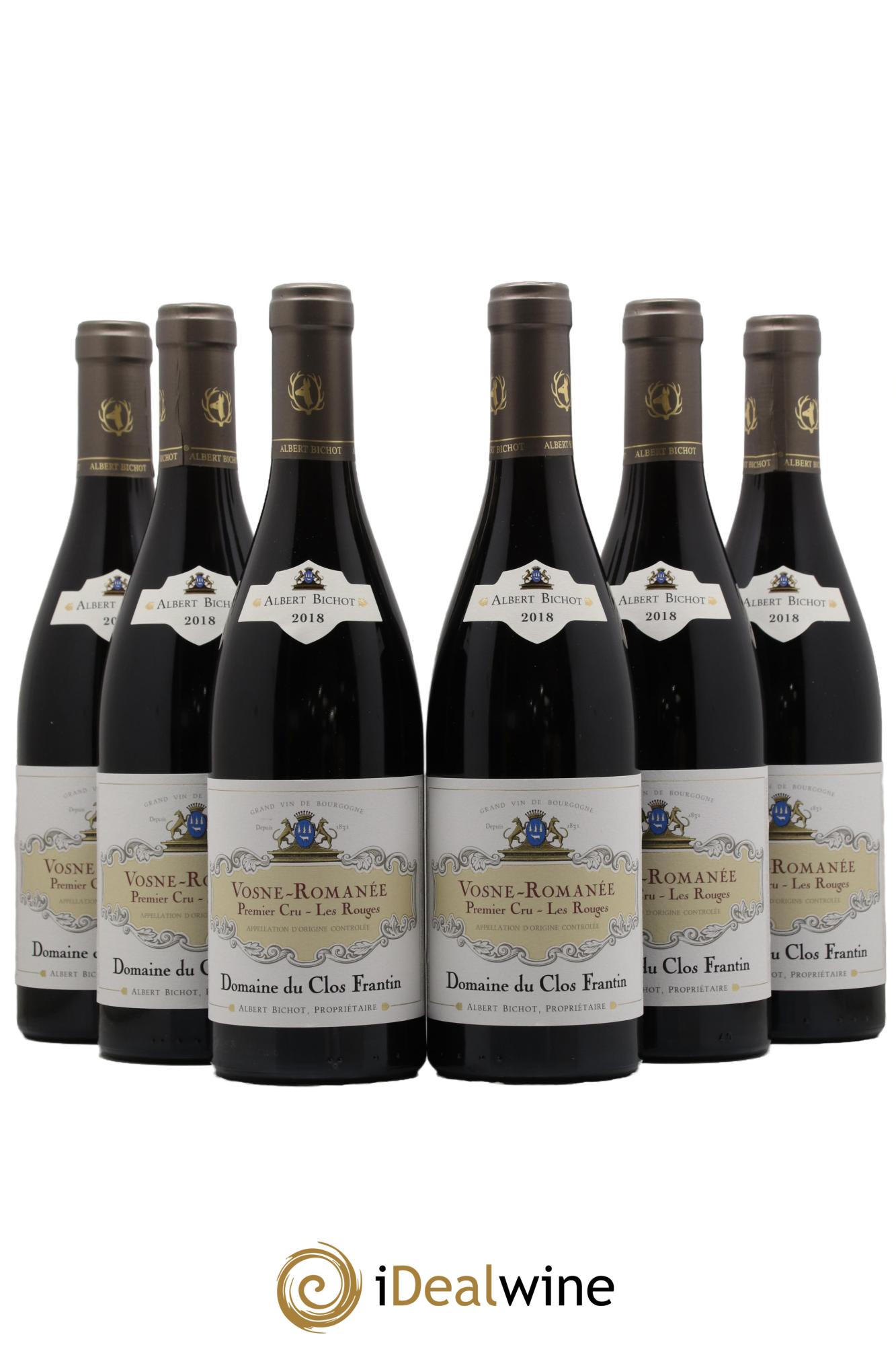 Vosne-Romanée 1er Cru Les Rouges Clos Frantin - Albert Bichot  2018 - Posten von 6 Flaschen - 0