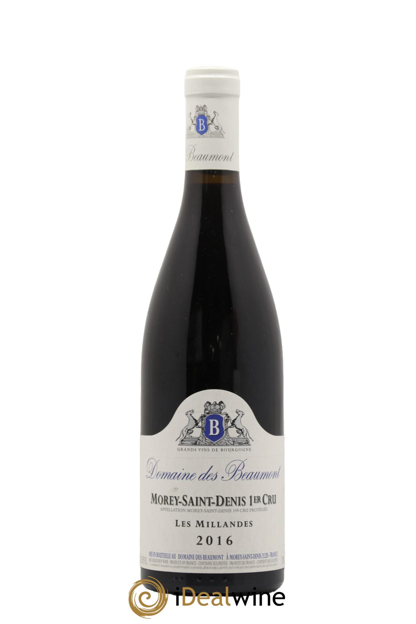 Morey Saint-Denis 1er Cru Les Millandes Domaine Des Beaumont 2016 - Posten von 1 Flasche - 0