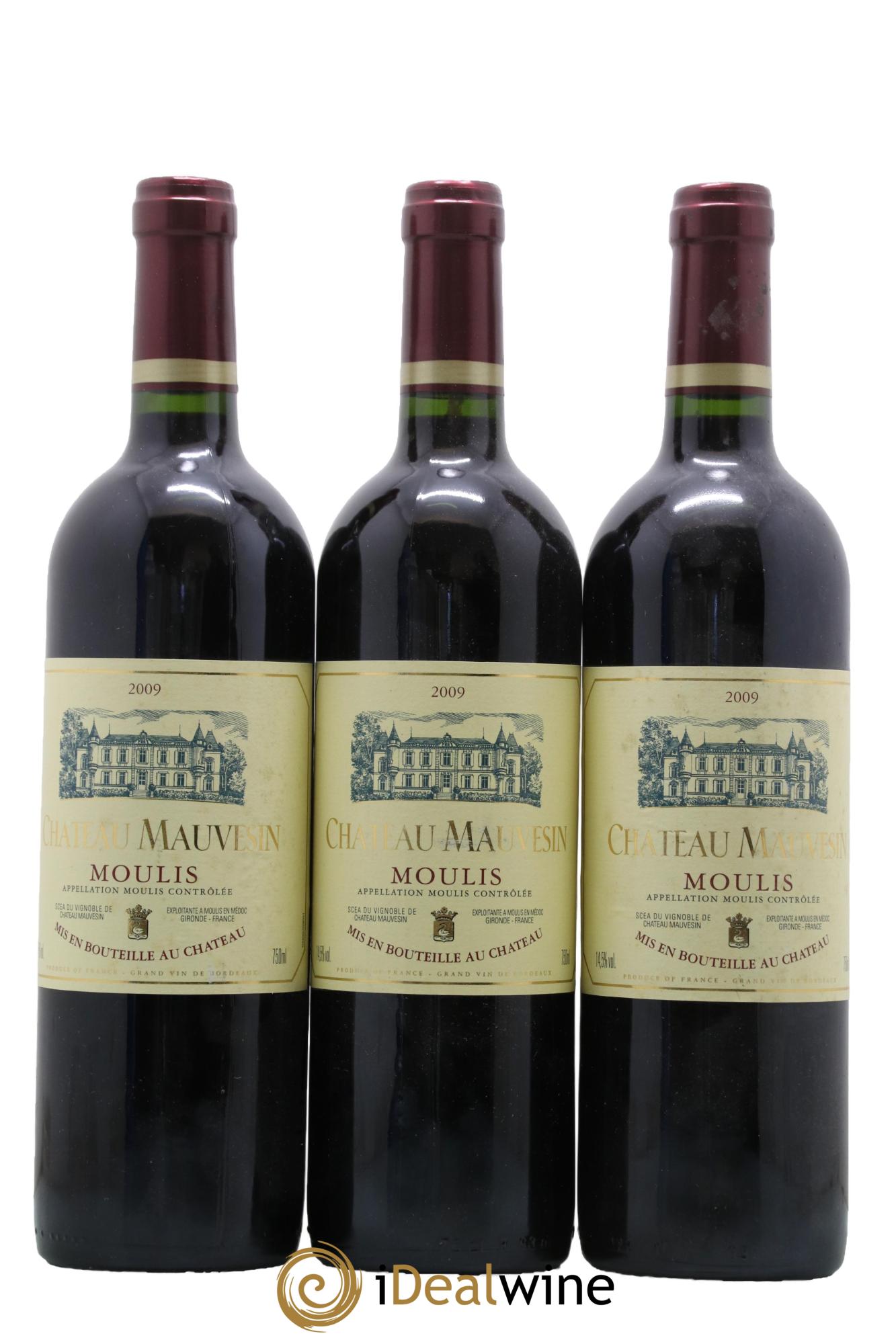 Château Mauvesin Cru Bourgeois 2009 - Lot de 3 bouteilles - 0