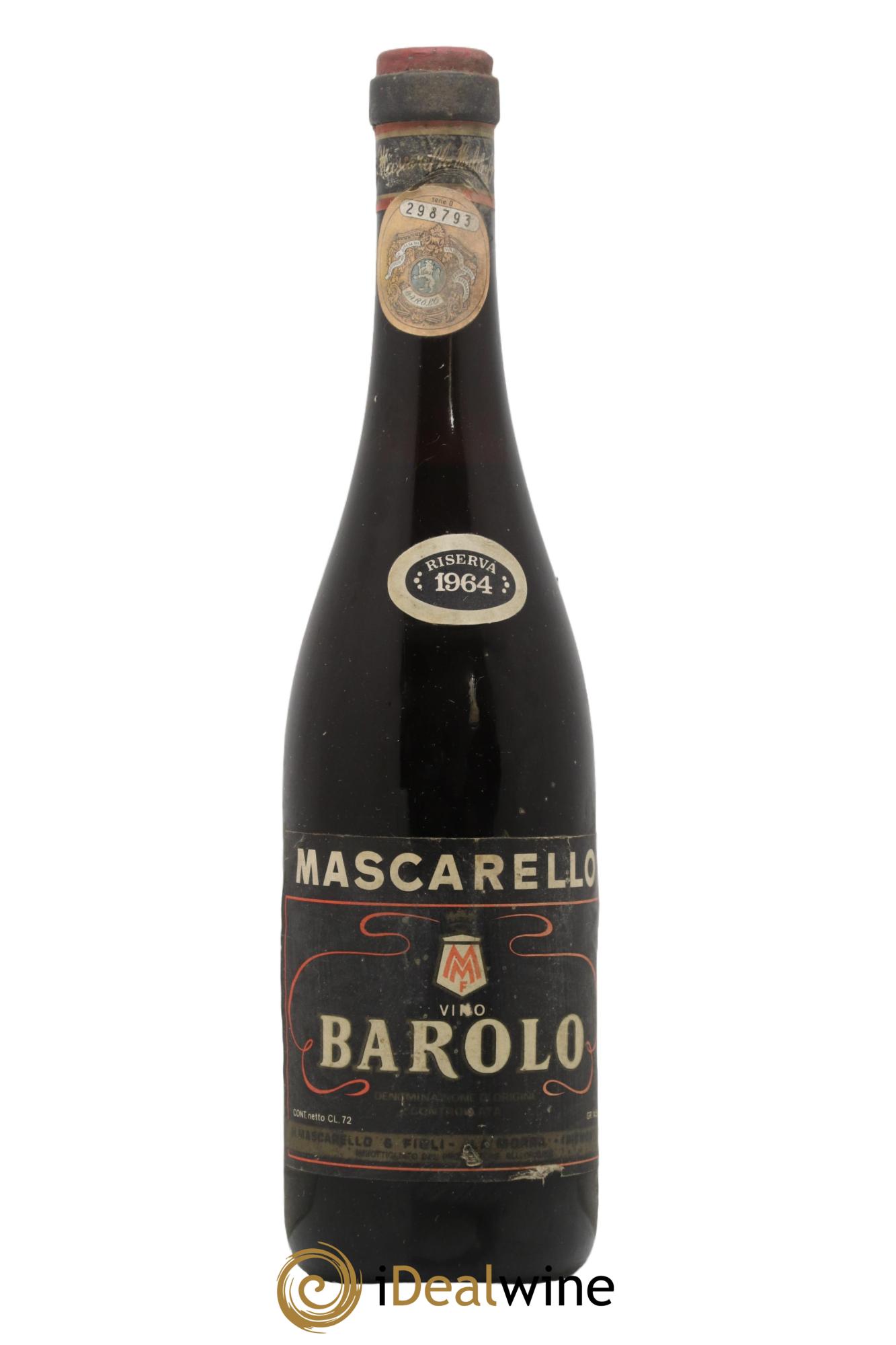 Barolo DOCG M Mascarello Et Figli Riserva 1964 - Lotto di 1 bottiglia - 0