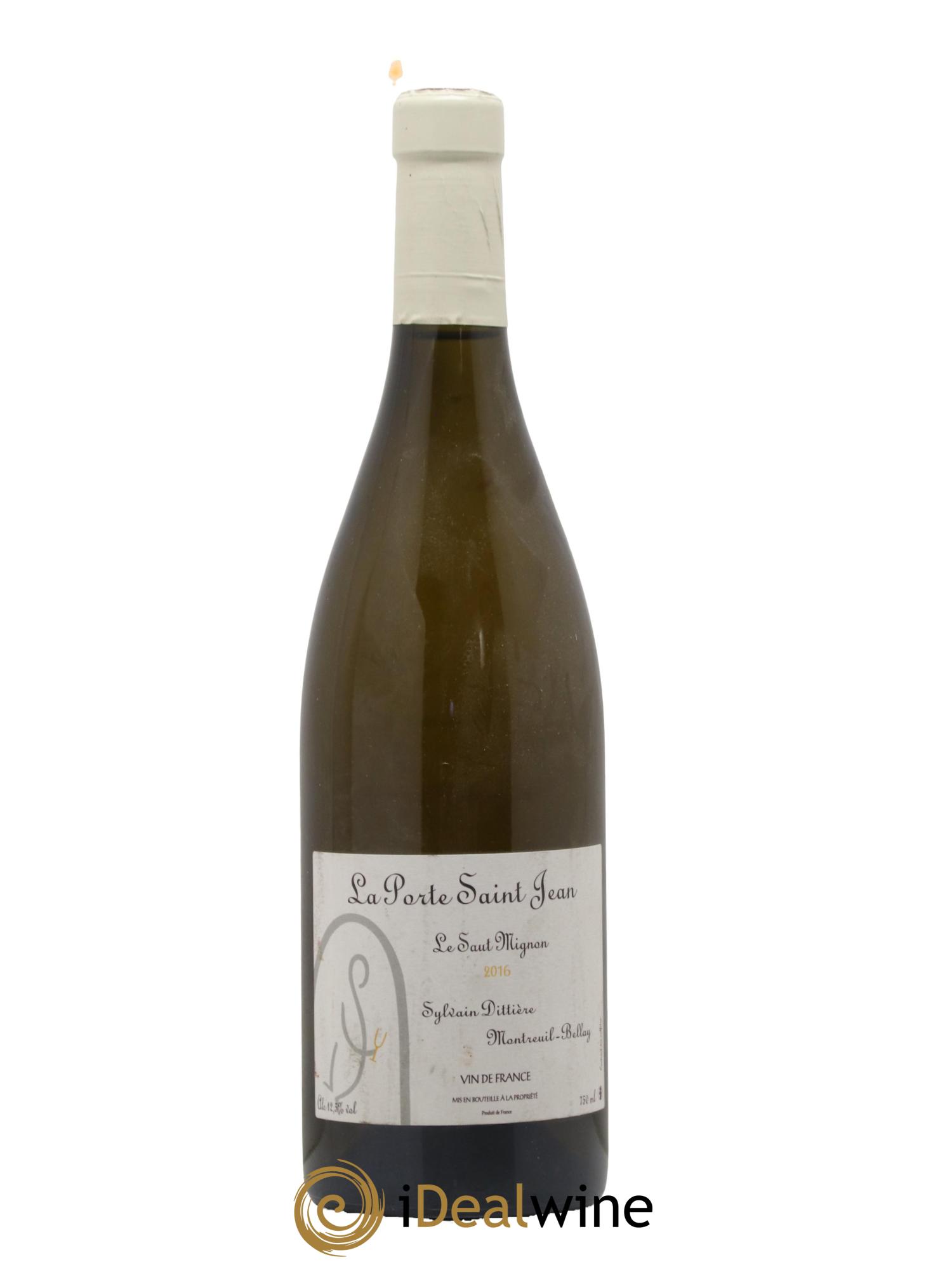 Vin de France Le Saut Mignon La Porte Saint Jean 2016 - Lot de 1 bouteille - 0