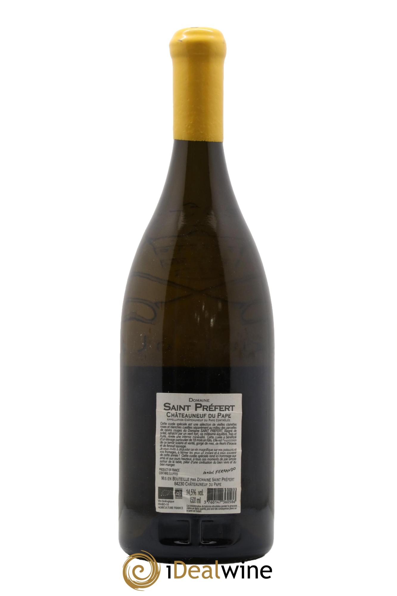 Châteauneuf-du-Pape Vieilles clairettes Domaine de Saint Préfert 2015 - Lot of 1 magnum - 1