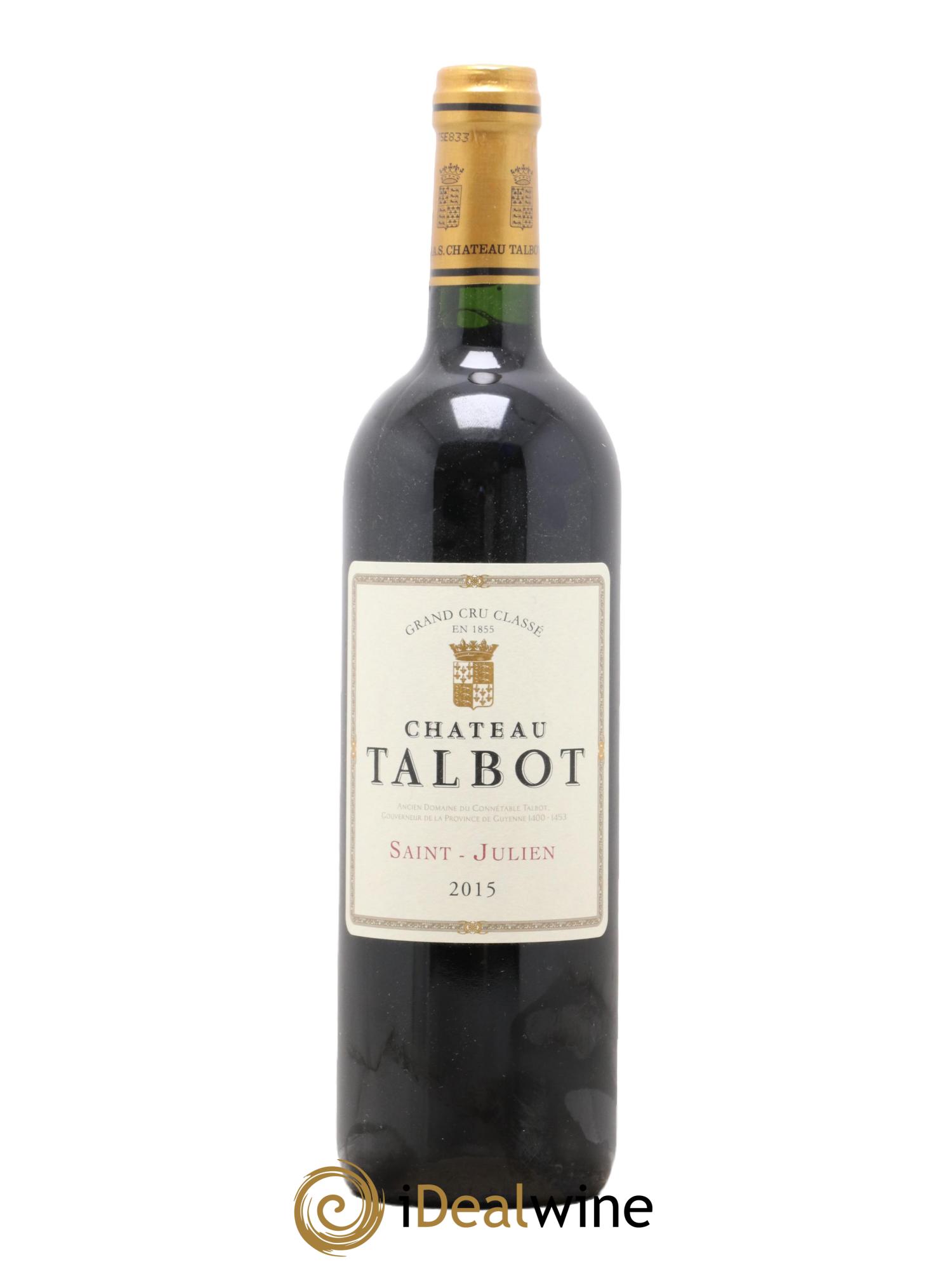 Château Talbot 4ème Grand Cru Classé 2015 - Posten von 1 Flasche - 0