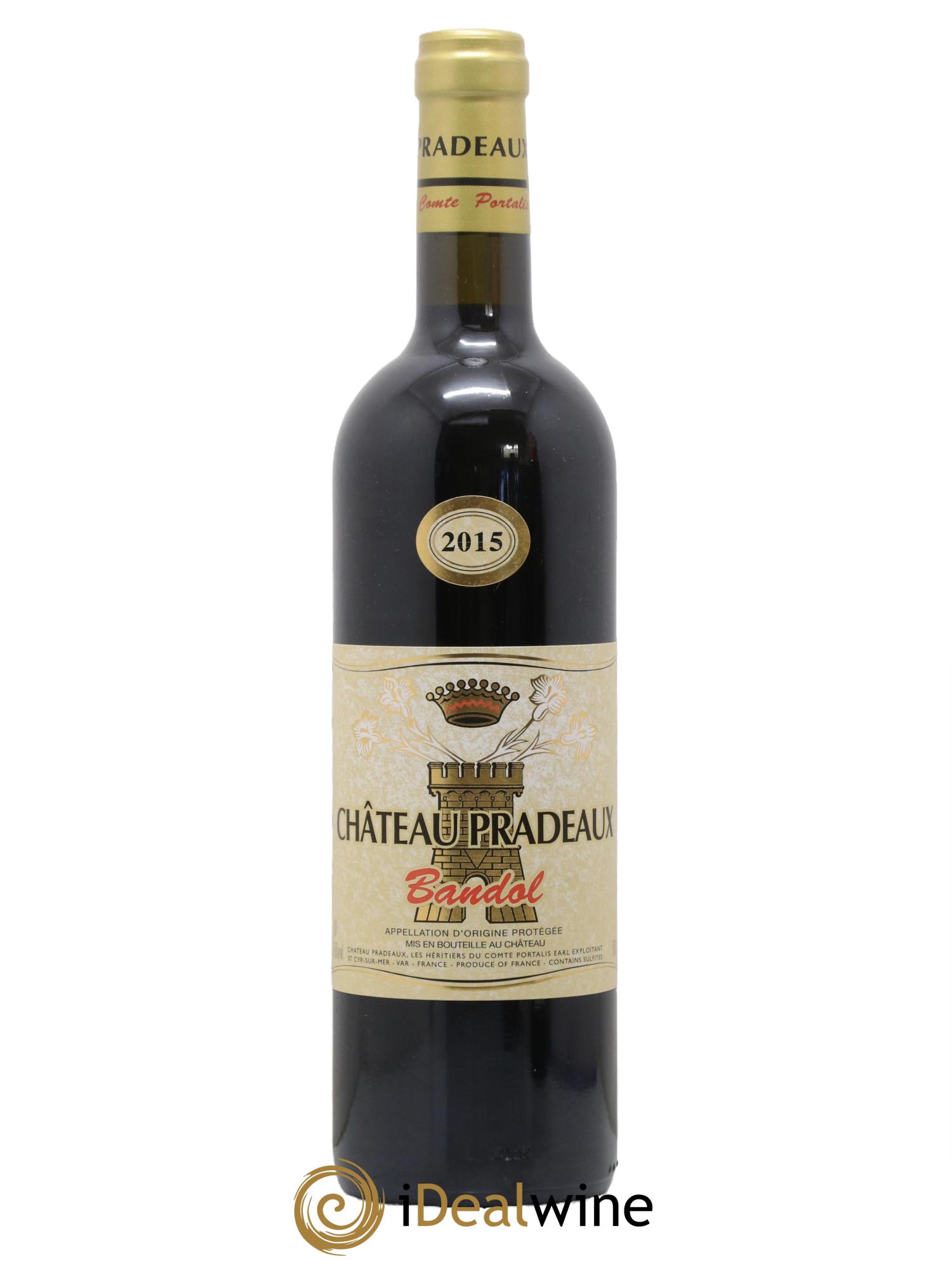 Bandol Château Pradeaux Famille Portalis 2015 - Lot de 1 bouteille - 0