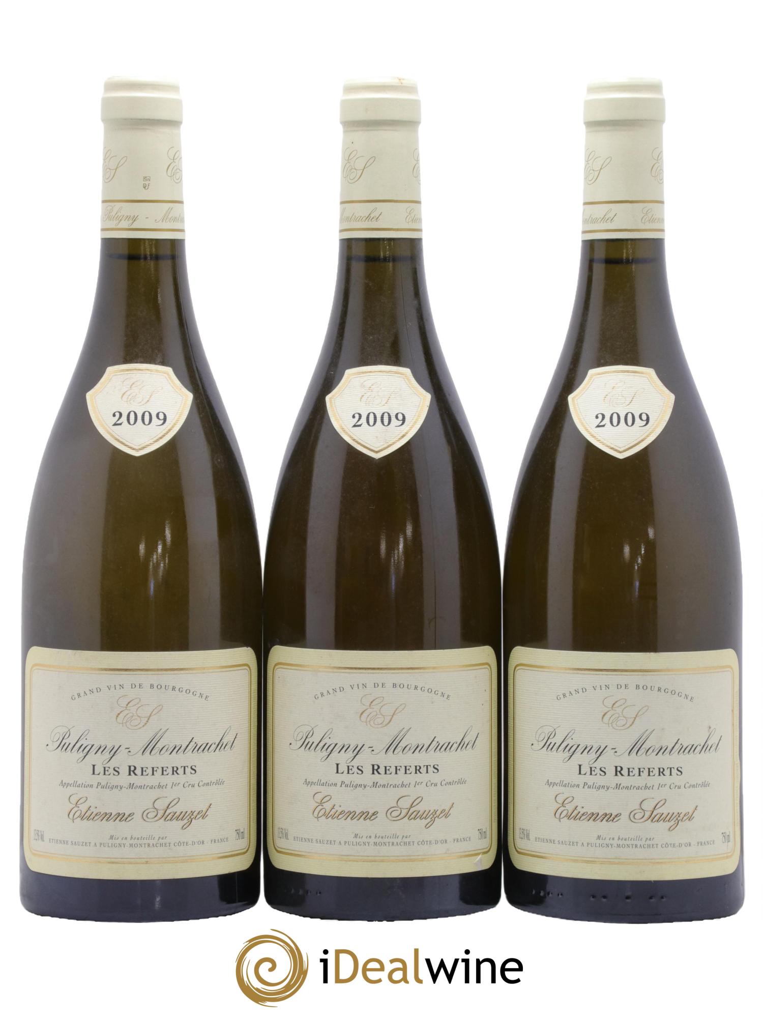 Puligny-Montrachet 1er Cru Les Referts Etienne Sauzet 2009 - Lotto di 3 bottiglie - 0