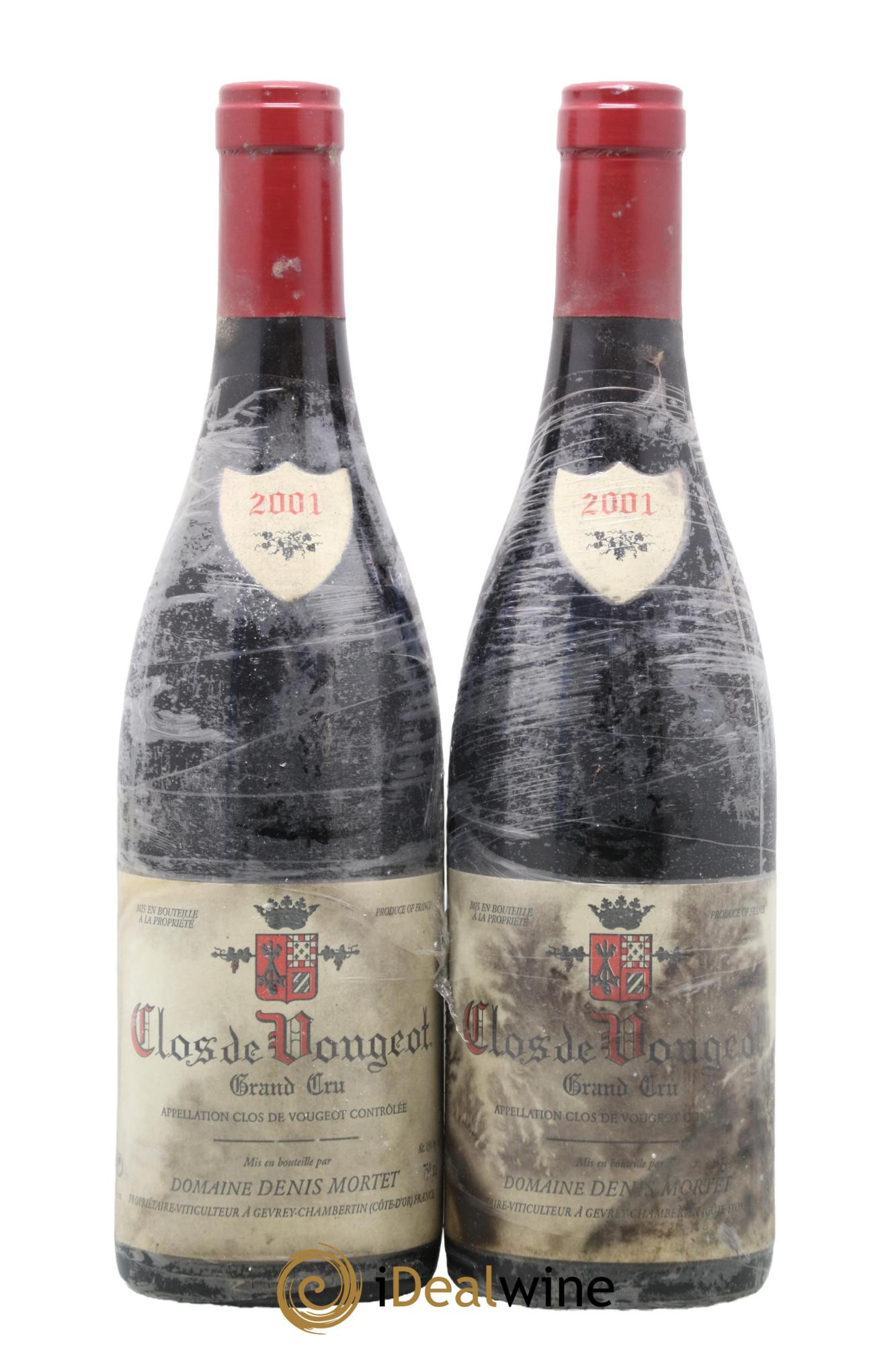 Clos de Vougeot Grand Cru Denis Mortet (Domaine) 2001 - Lot de 2 bouteilles - 0