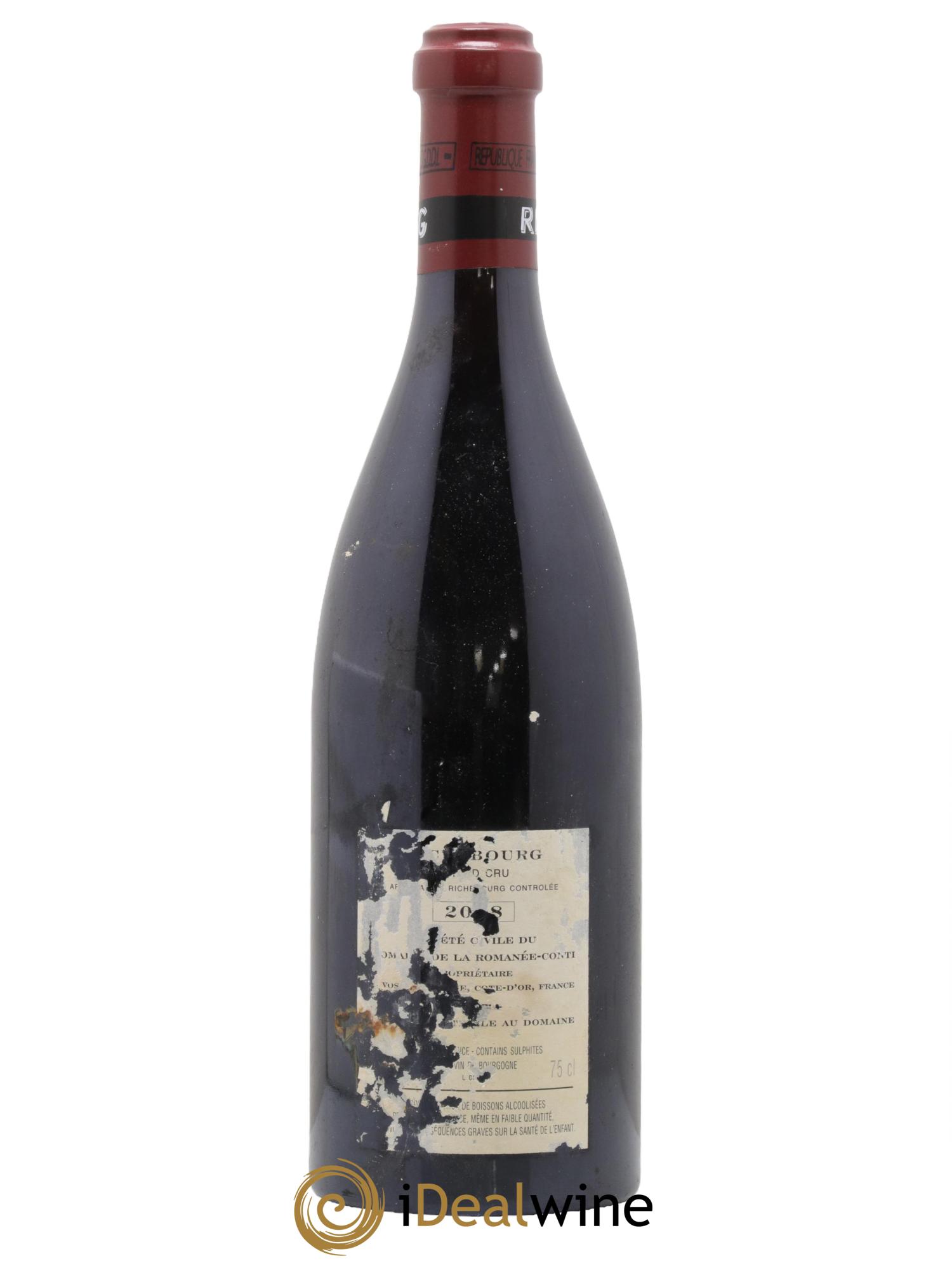 Richebourg Grand Cru Domaine de la Romanée-Conti 2008 - Lotto di 1 bottiglia - 1