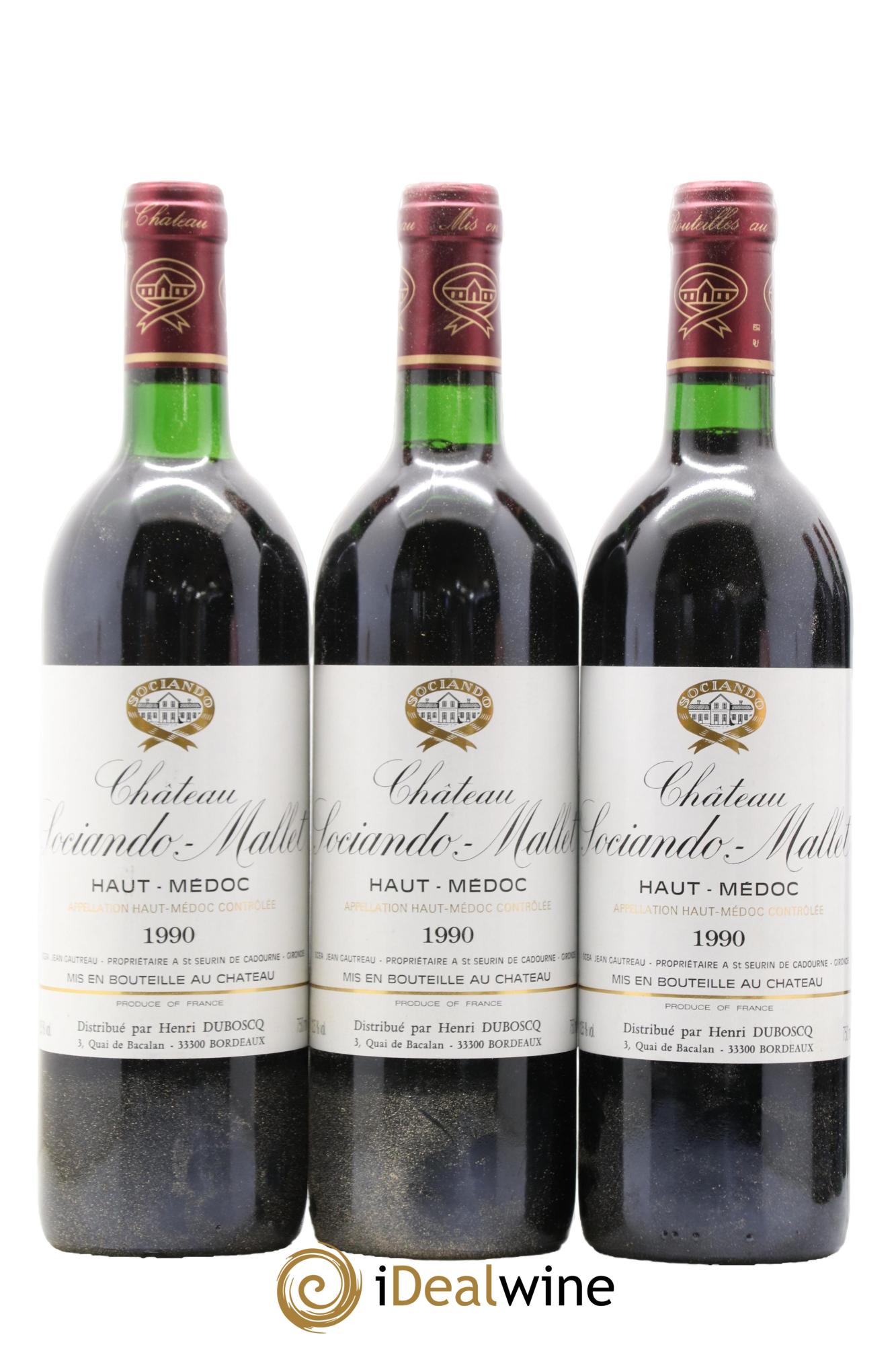 Château Sociando Mallet 1990 - Posten von 12 Flaschen - 3