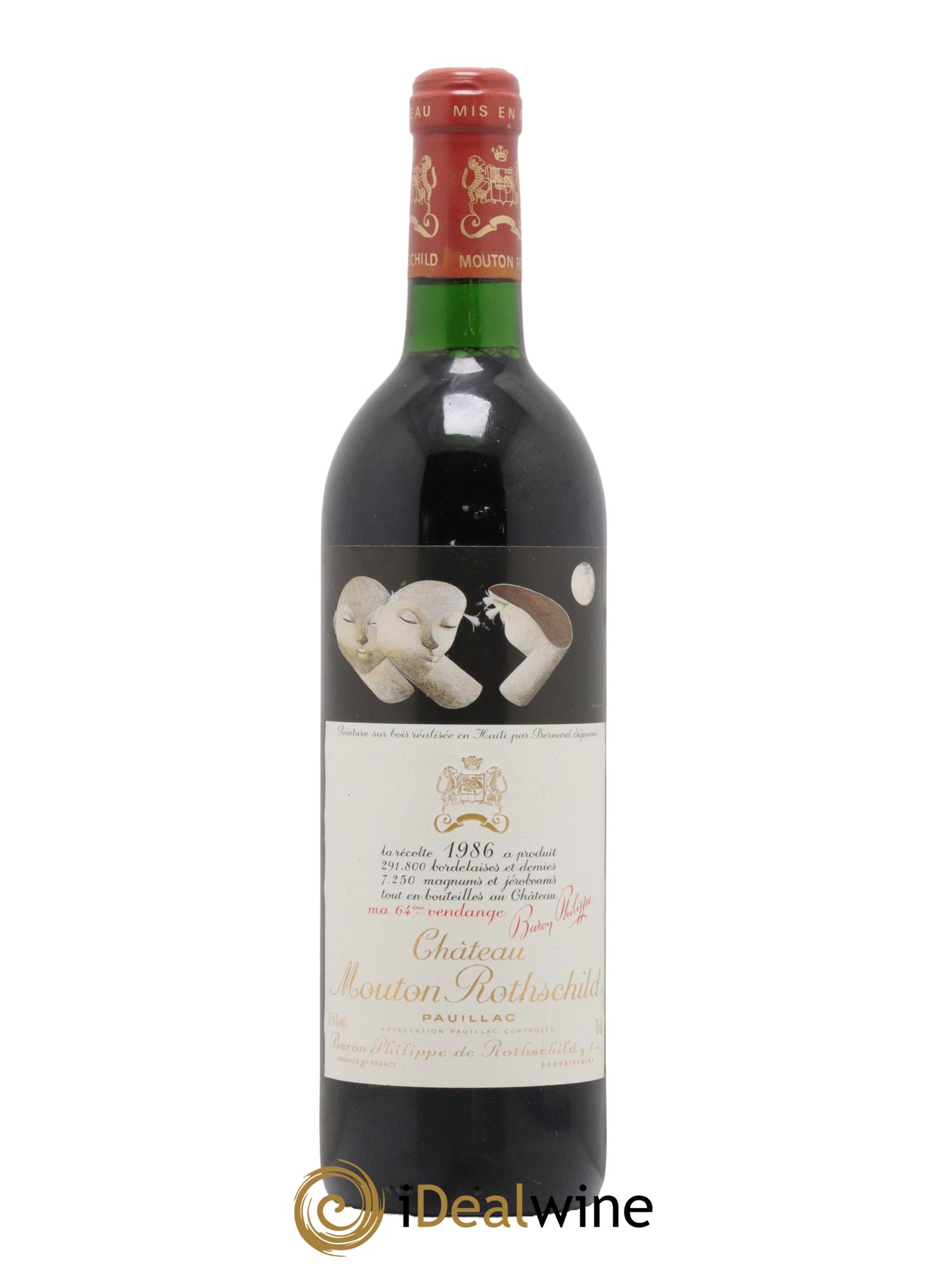 Château Mouton Rothschild 1er Grand Cru Classé  1986 - Lot of 1 bottle - 0